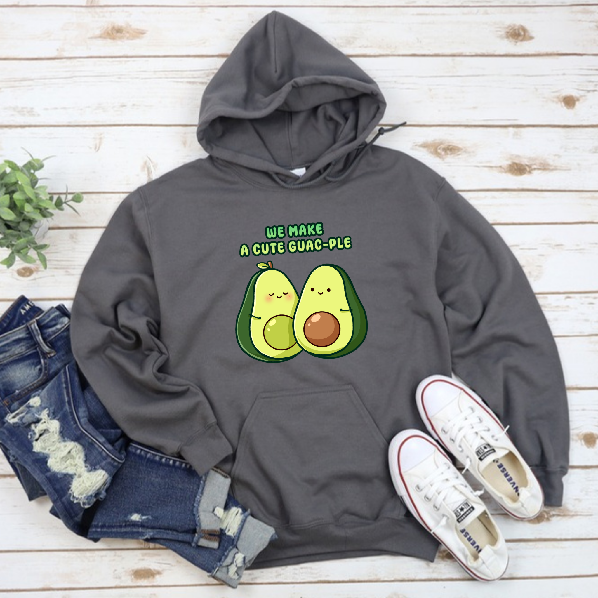 We Make a Cute Guac-ple Avocado Couple Hoodie