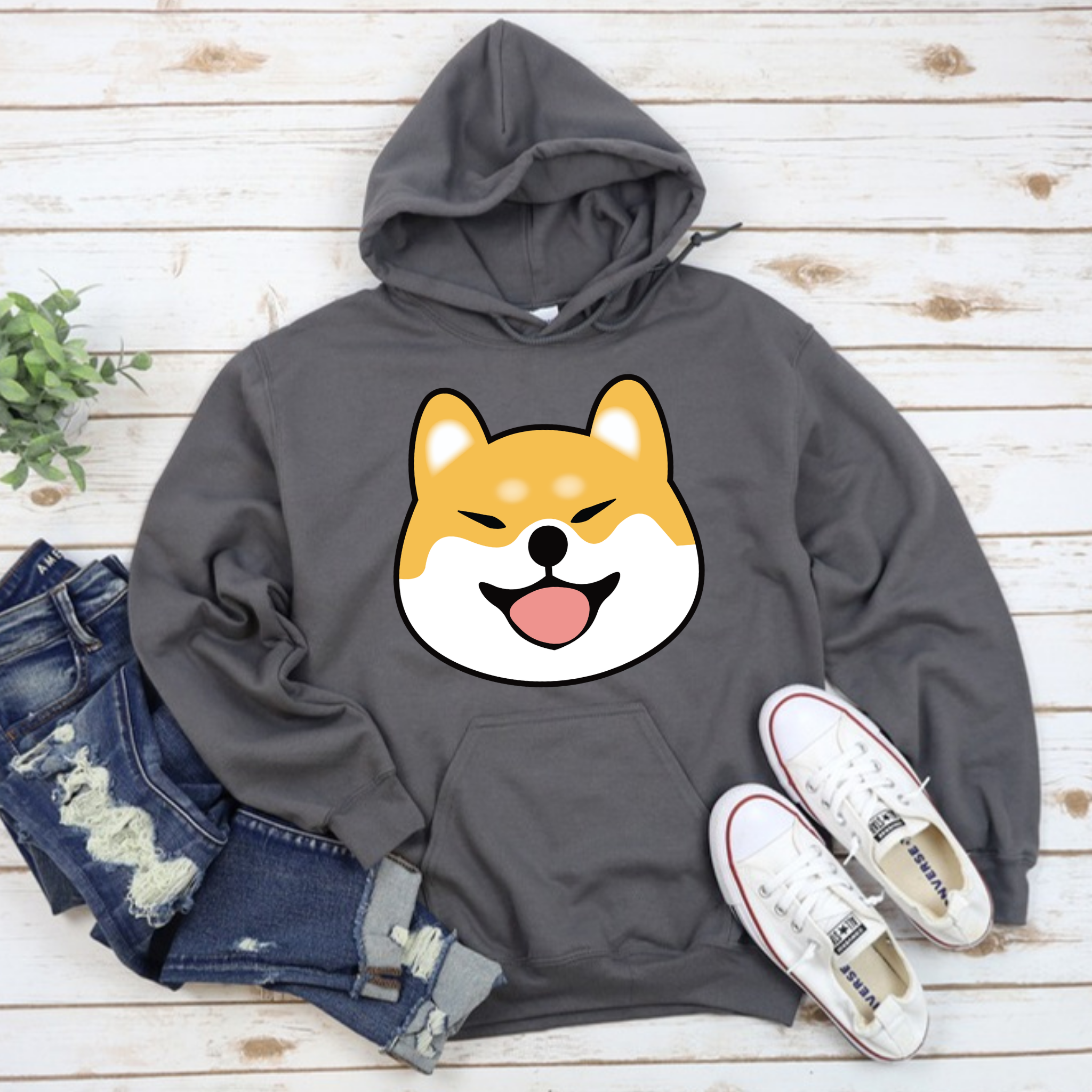 Shiba Inu Face Hoodie