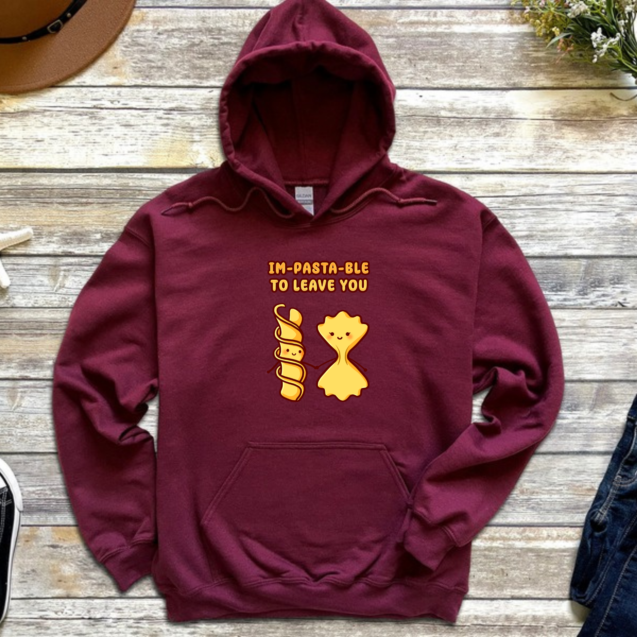 Im-Pasta-Ble to to Leave You Pasta Couple Hoodie