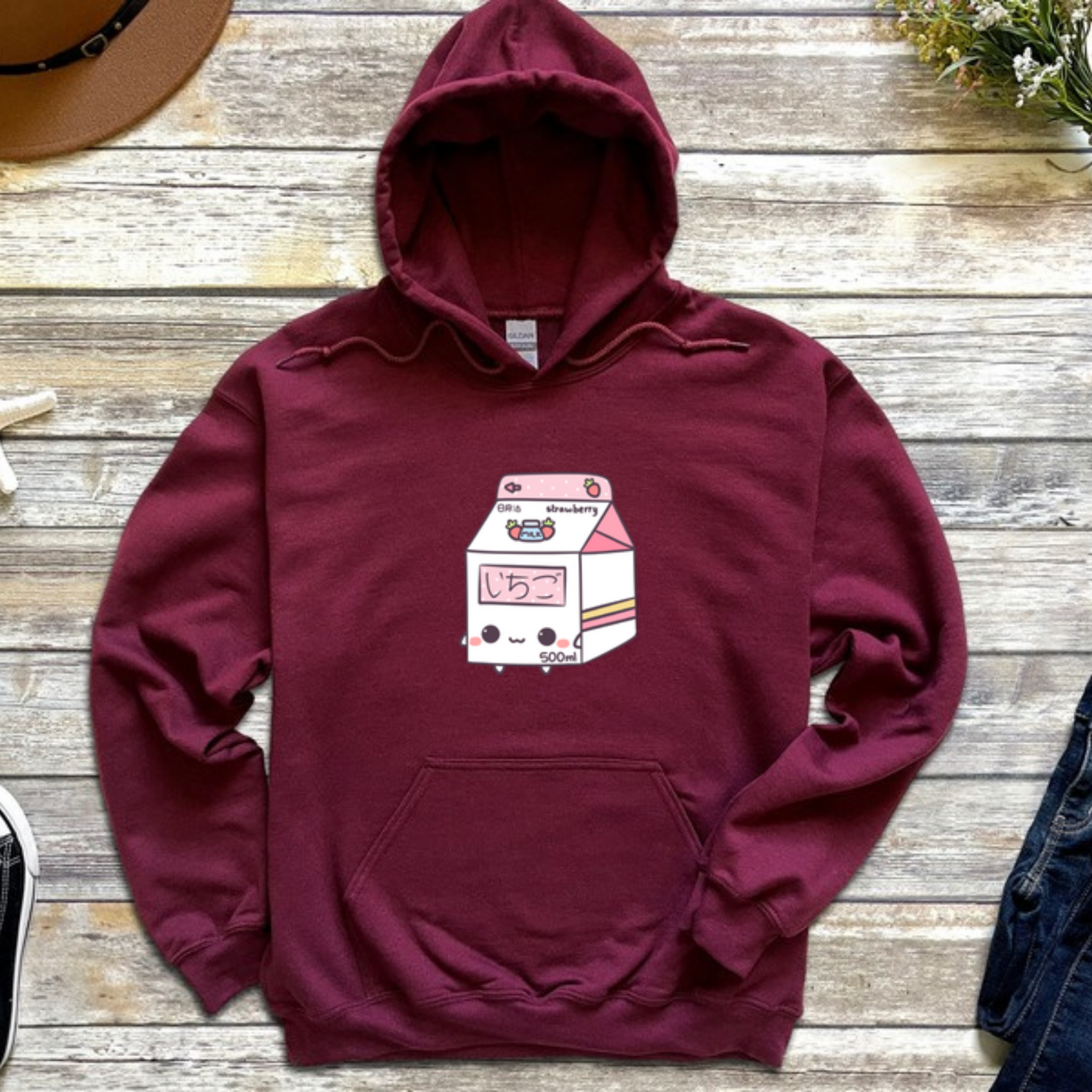 Strawberry Milk Carton Hoodie