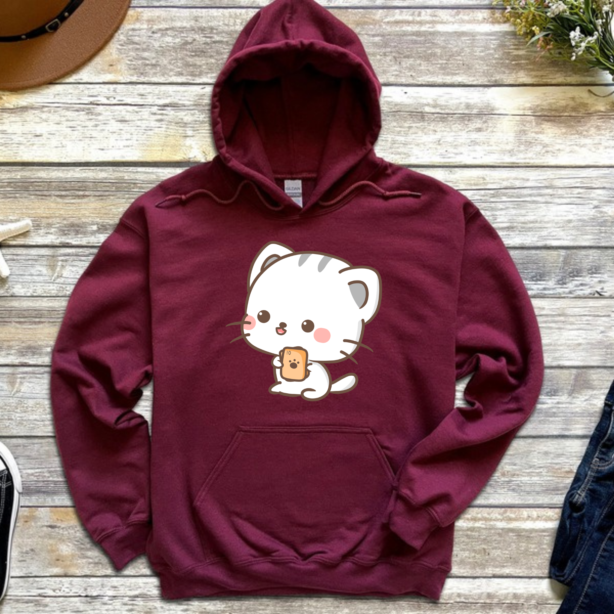 Cat Playing Cards Hoodie