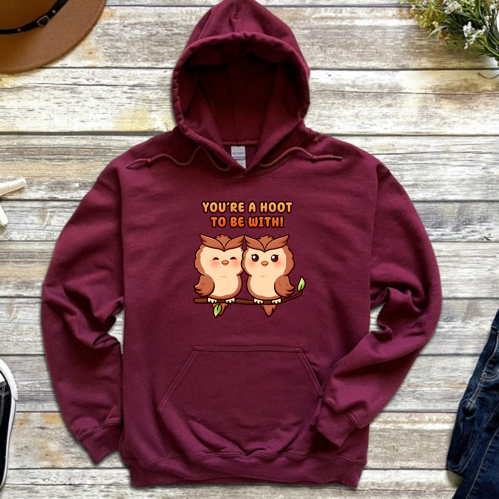 You're a Hoot to Be With Owl Couple Hoodie