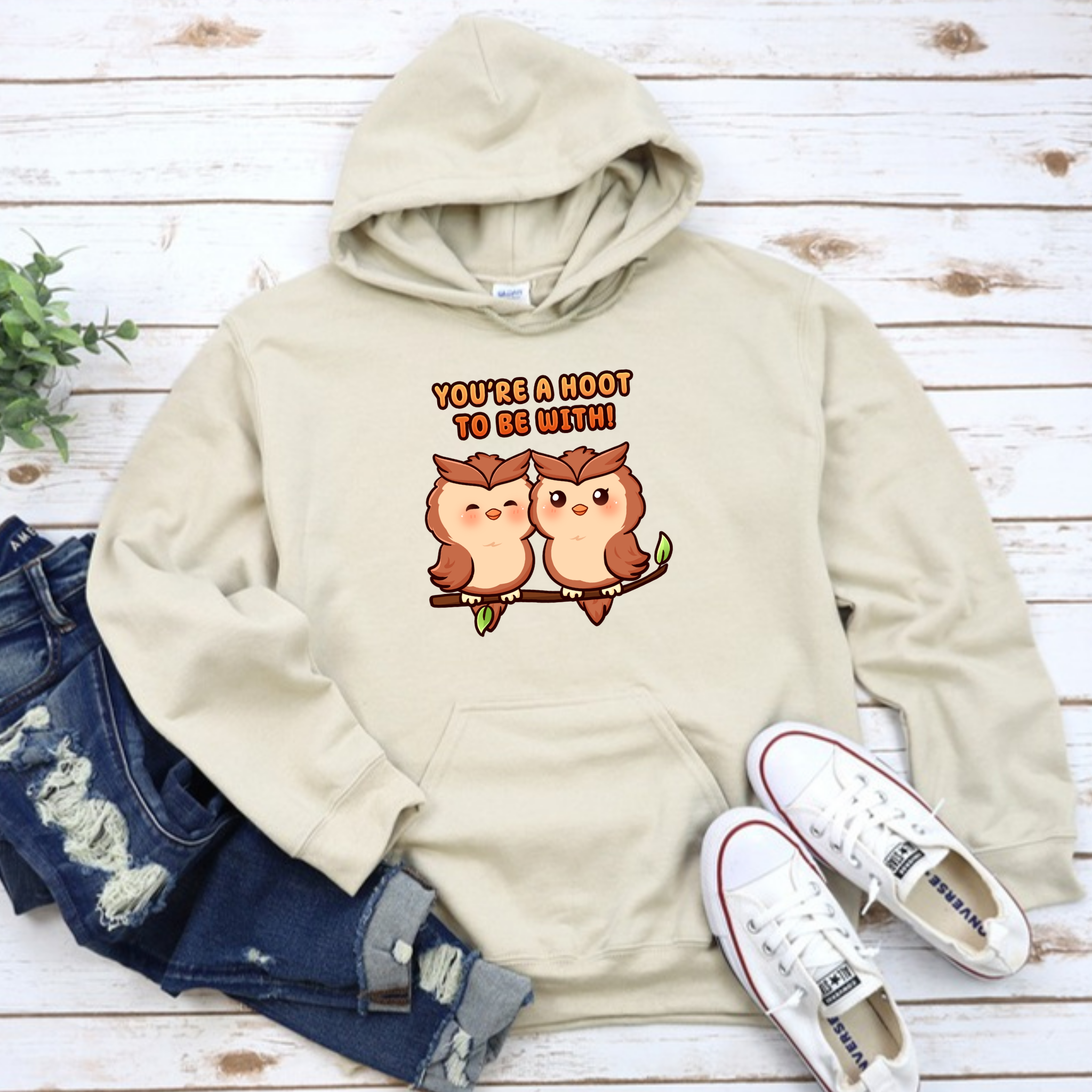 You're a Hoot to Be With Owl Couple Hoodie