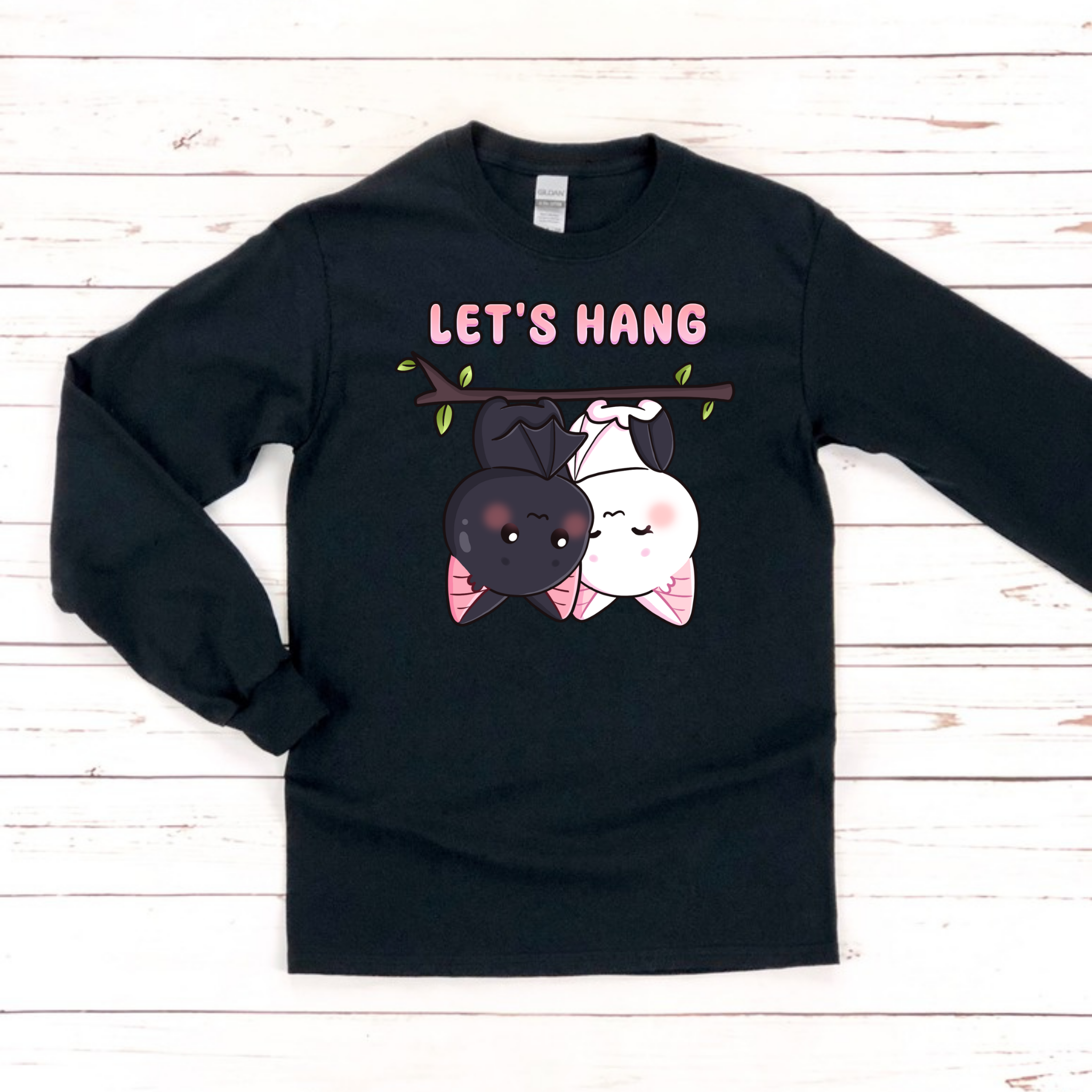 Let's Hang Bat Couple Long Sleeve Shirt