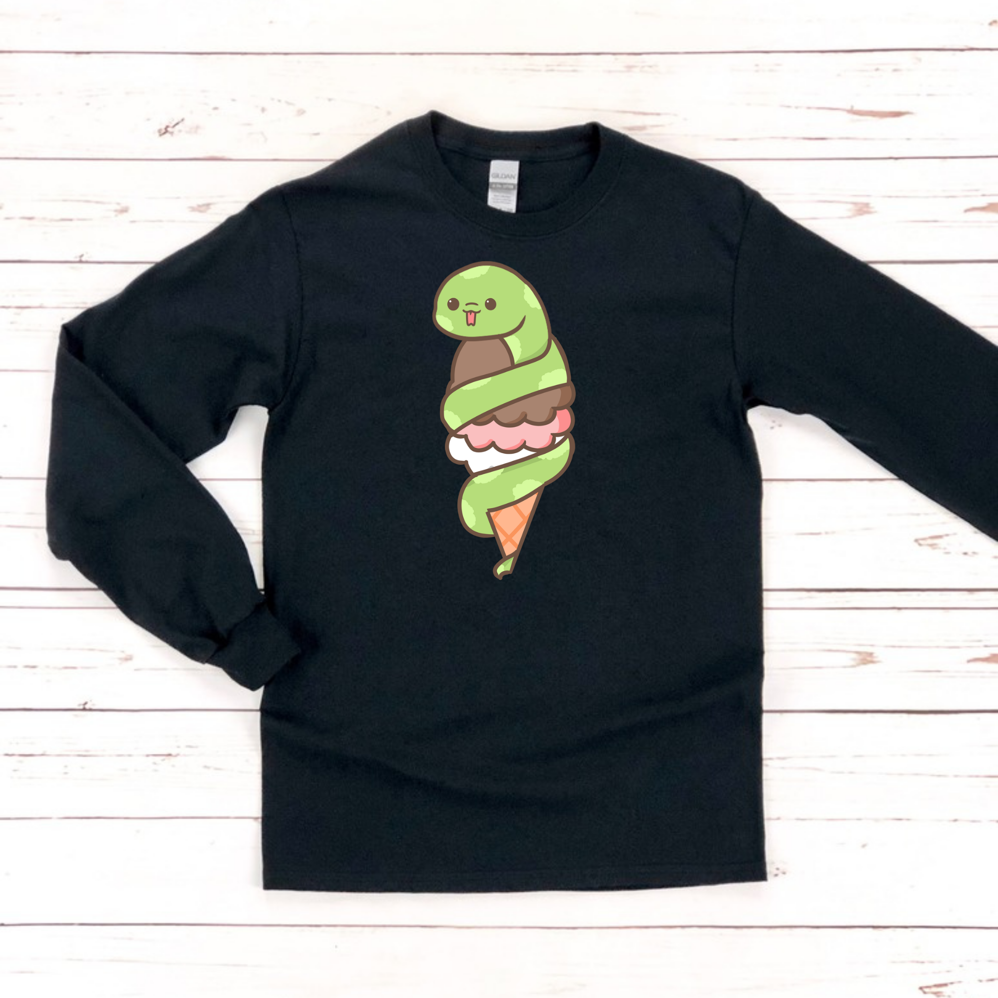 Ice Cream Snake Long Sleeve Shirt