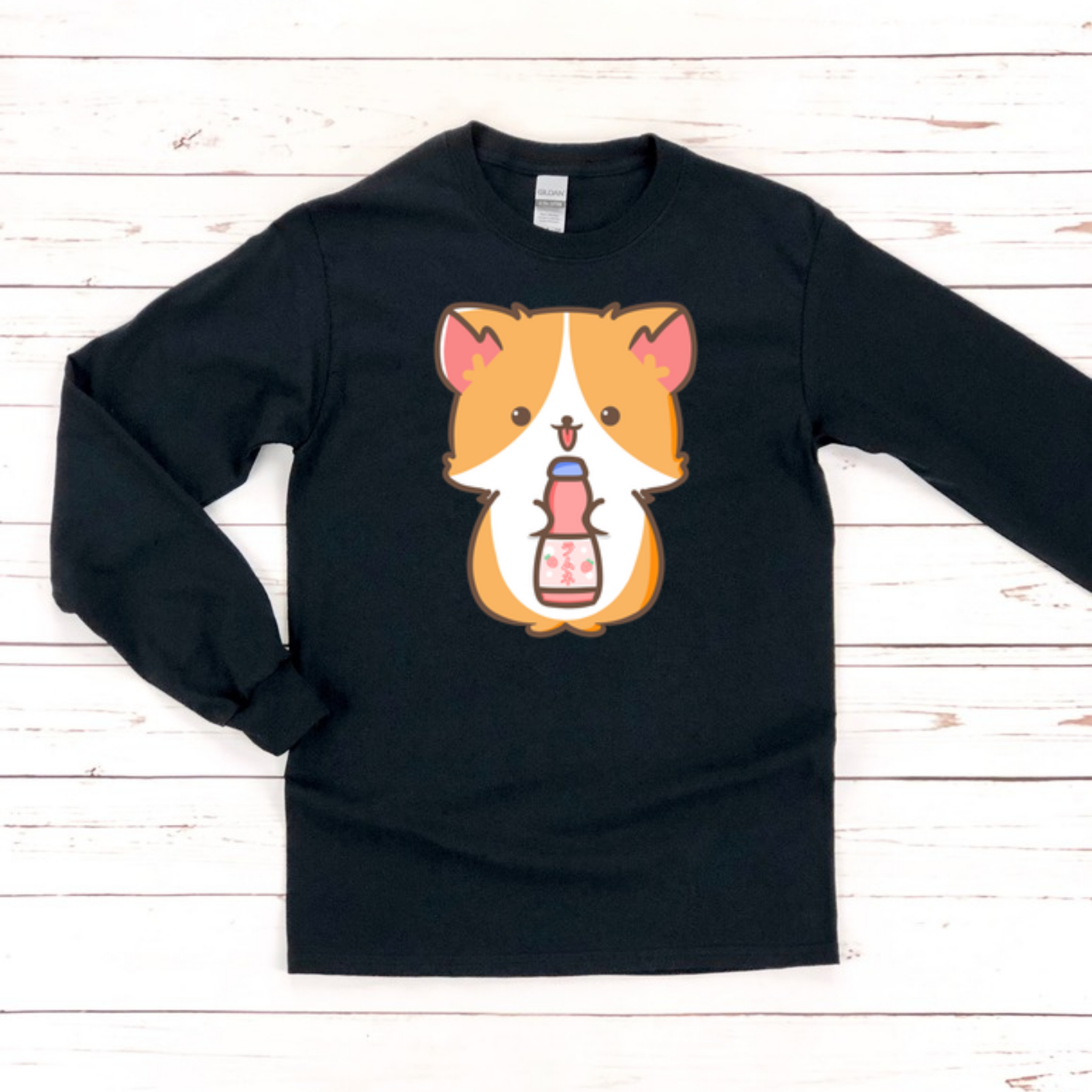 Ramune Soda Dog Long Sleeve Shirt