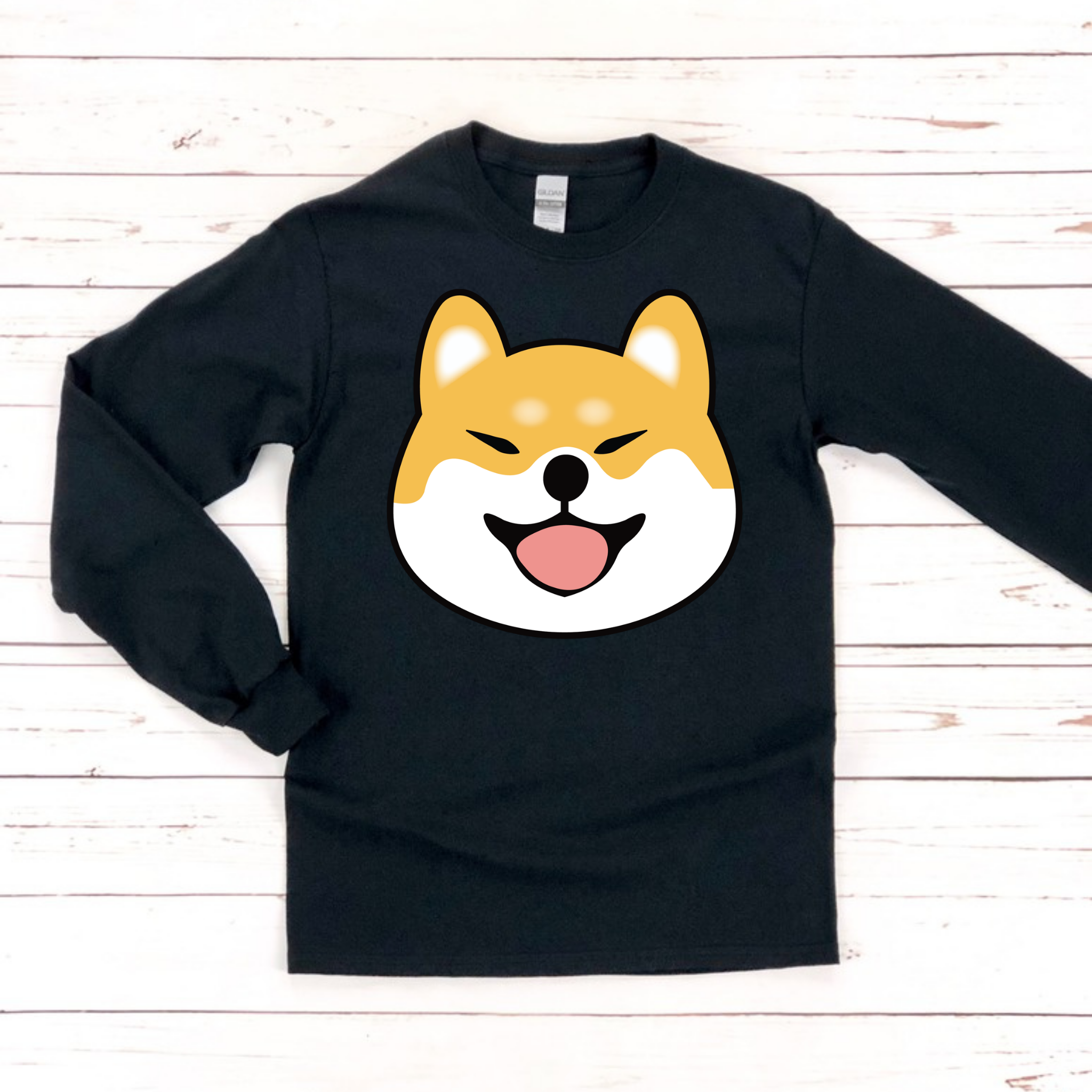 Shiba Inu Face Long Sleeve Shirt