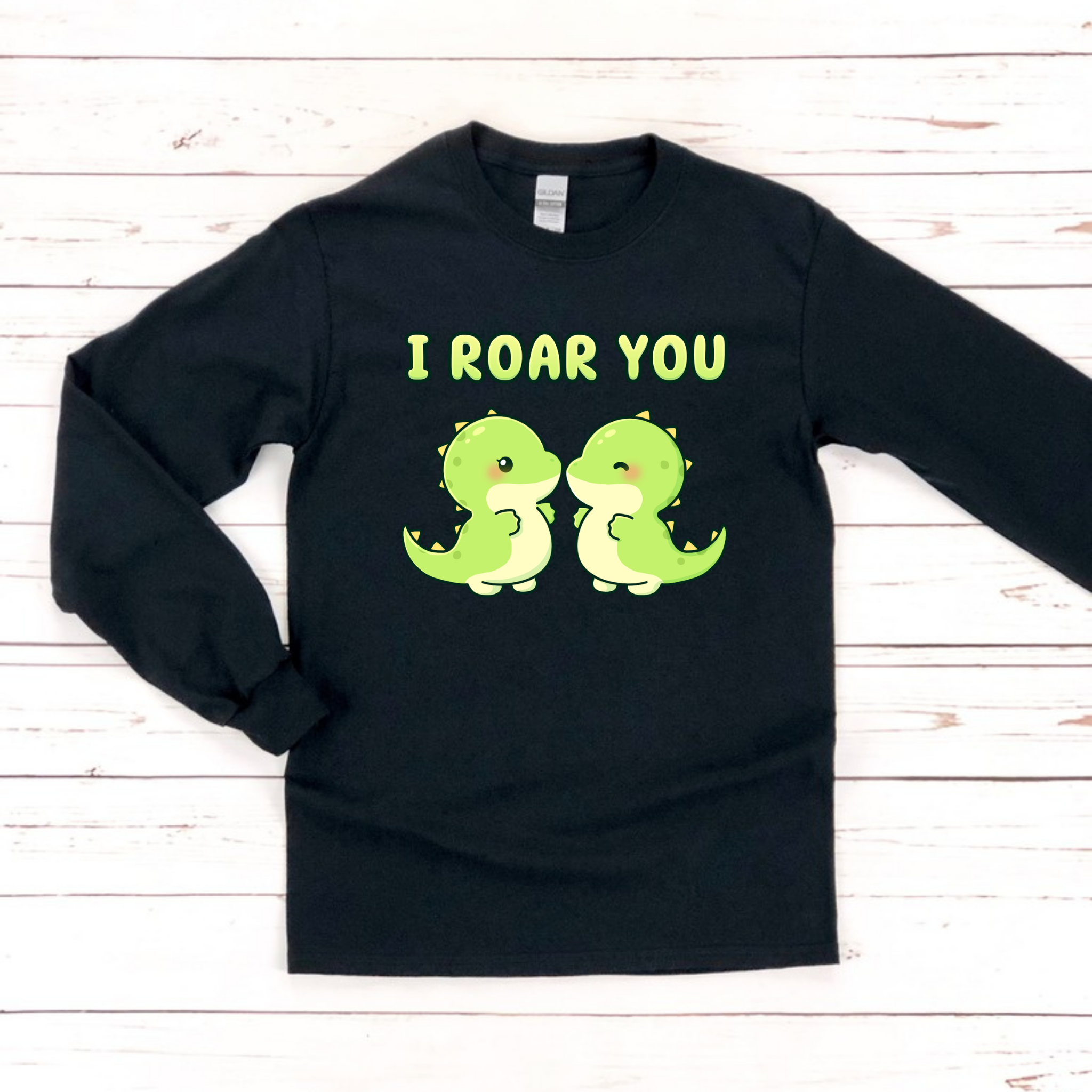I Roar You Dinosaur Couple Long Sleeve Shirt