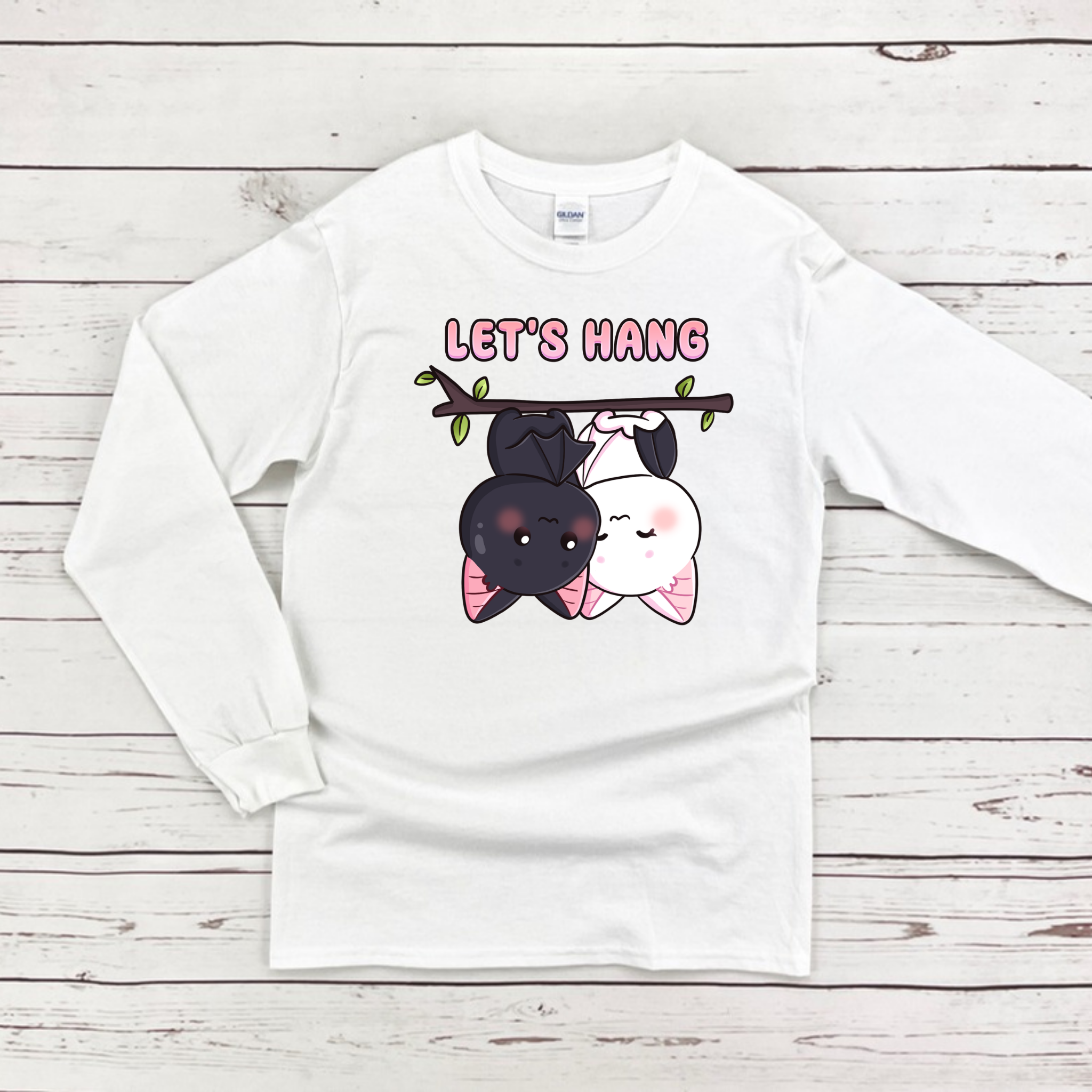 Let's Hang Bat Couple Long Sleeve Shirt
