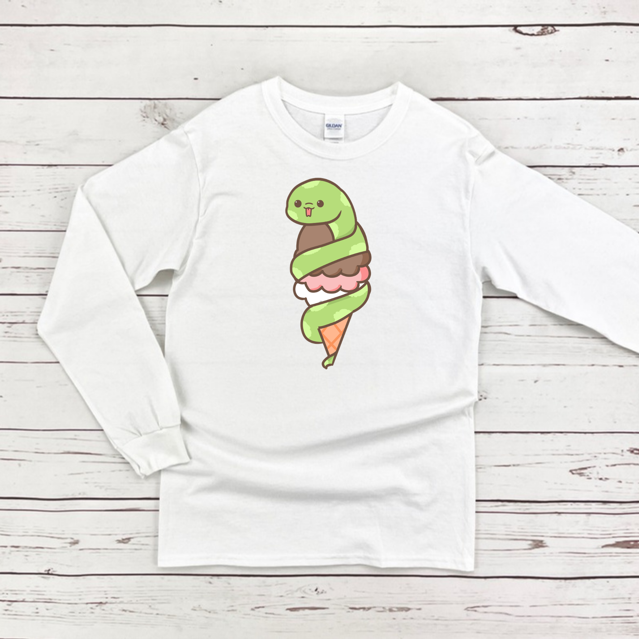 Ice Cream Snake Long Sleeve Shirt
