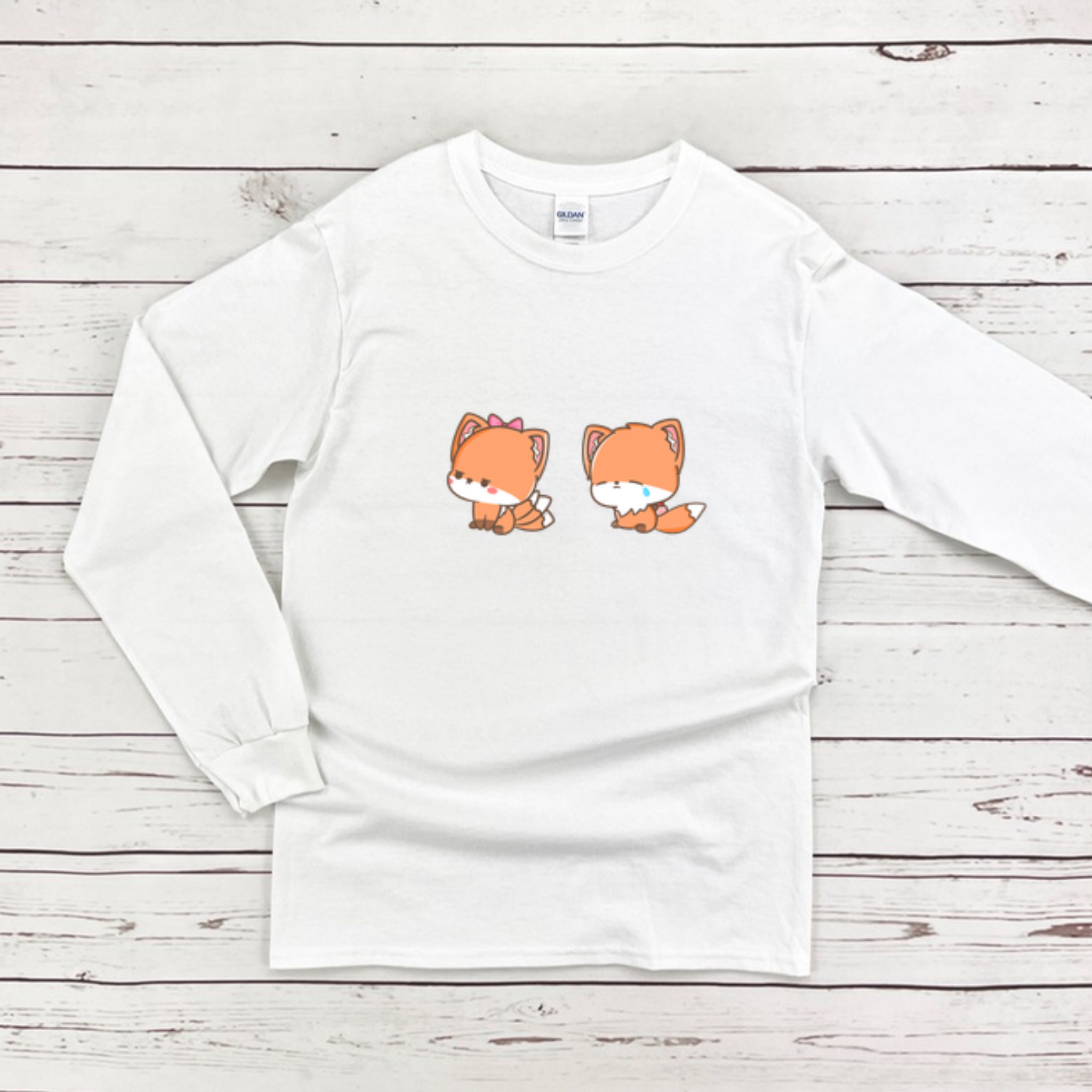 Upset Fox Couple Long Sleeve Shirt