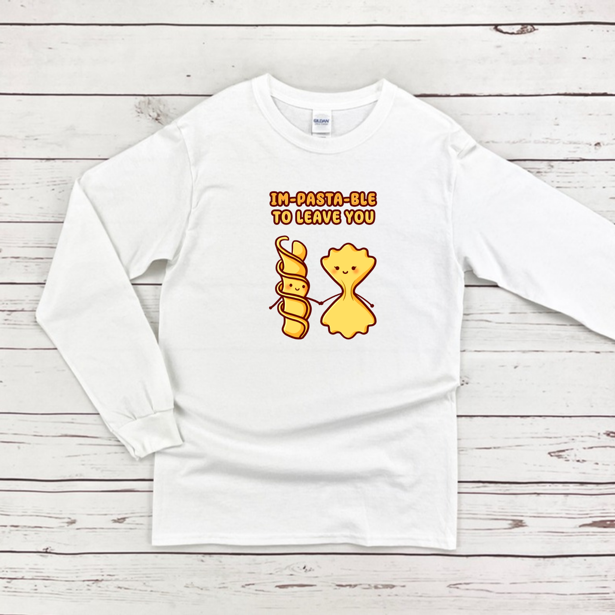 Im-Pasta-Ble to to Leave You Pasta Couple Long Sleeve Shirt