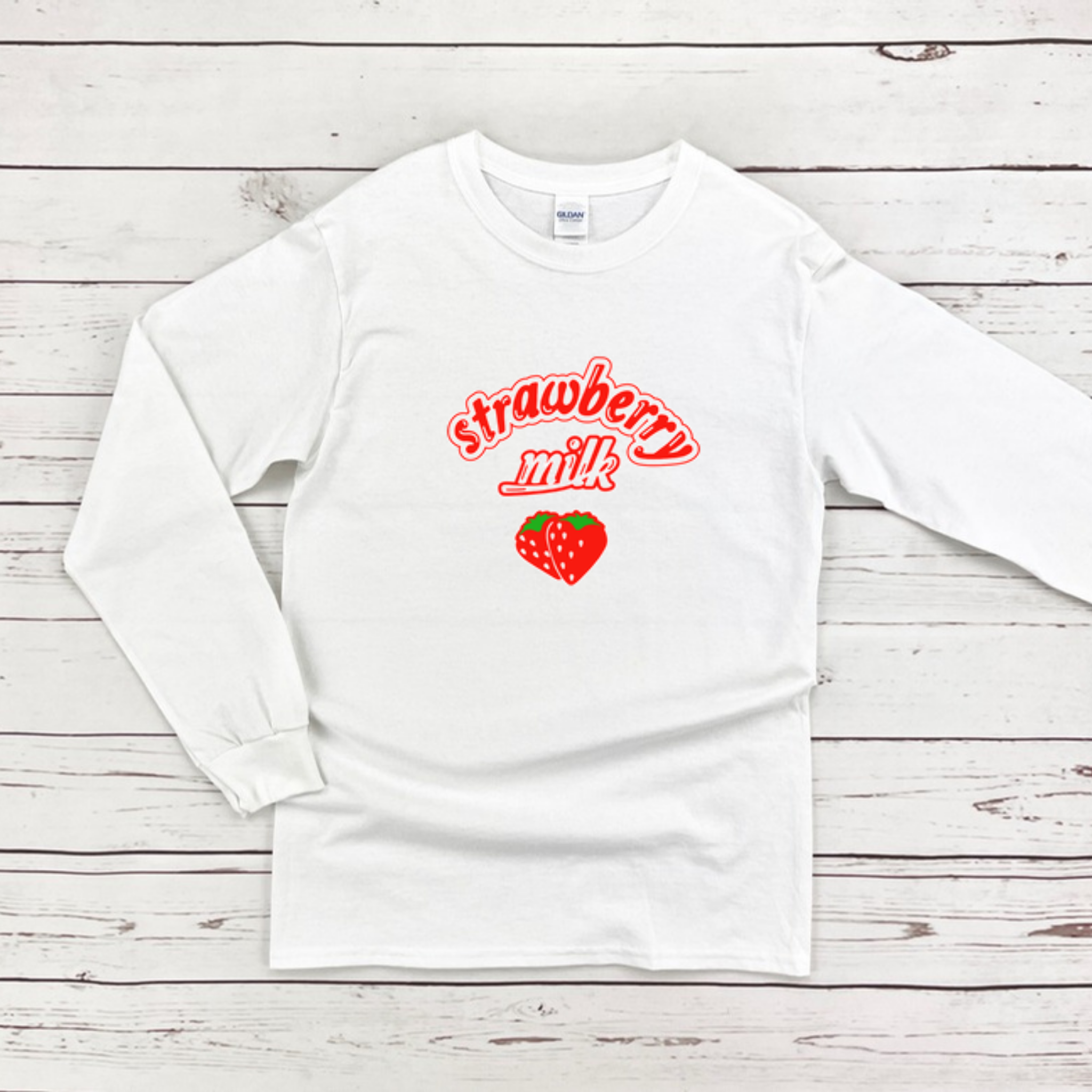Strawberry Milk Long Sleeve Shirt