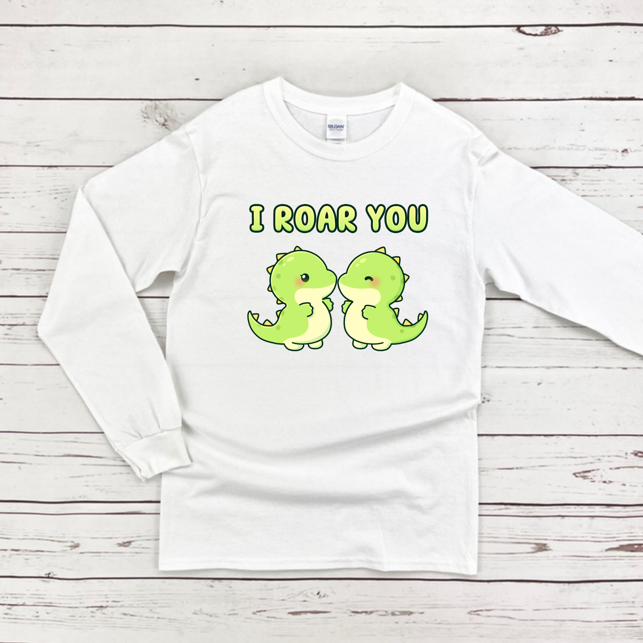 I Roar You Dinosaur Couple Long Sleeve Shirt