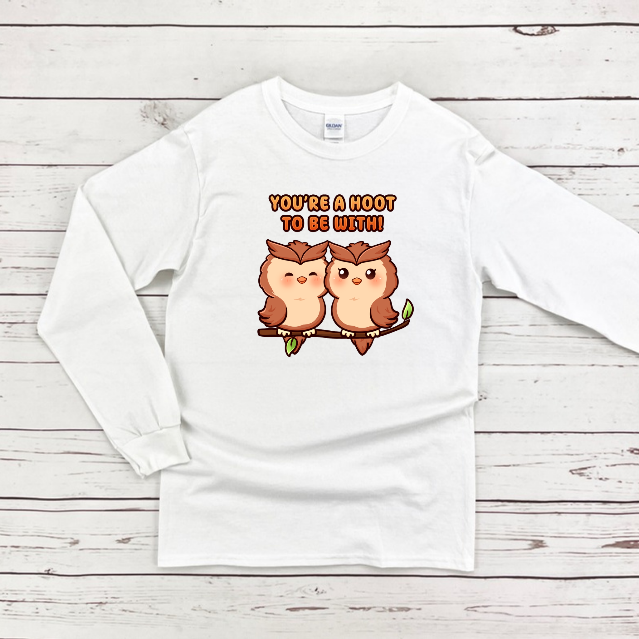 You're a Hoot to Be With Owl Couple Long Sleeve Shirt