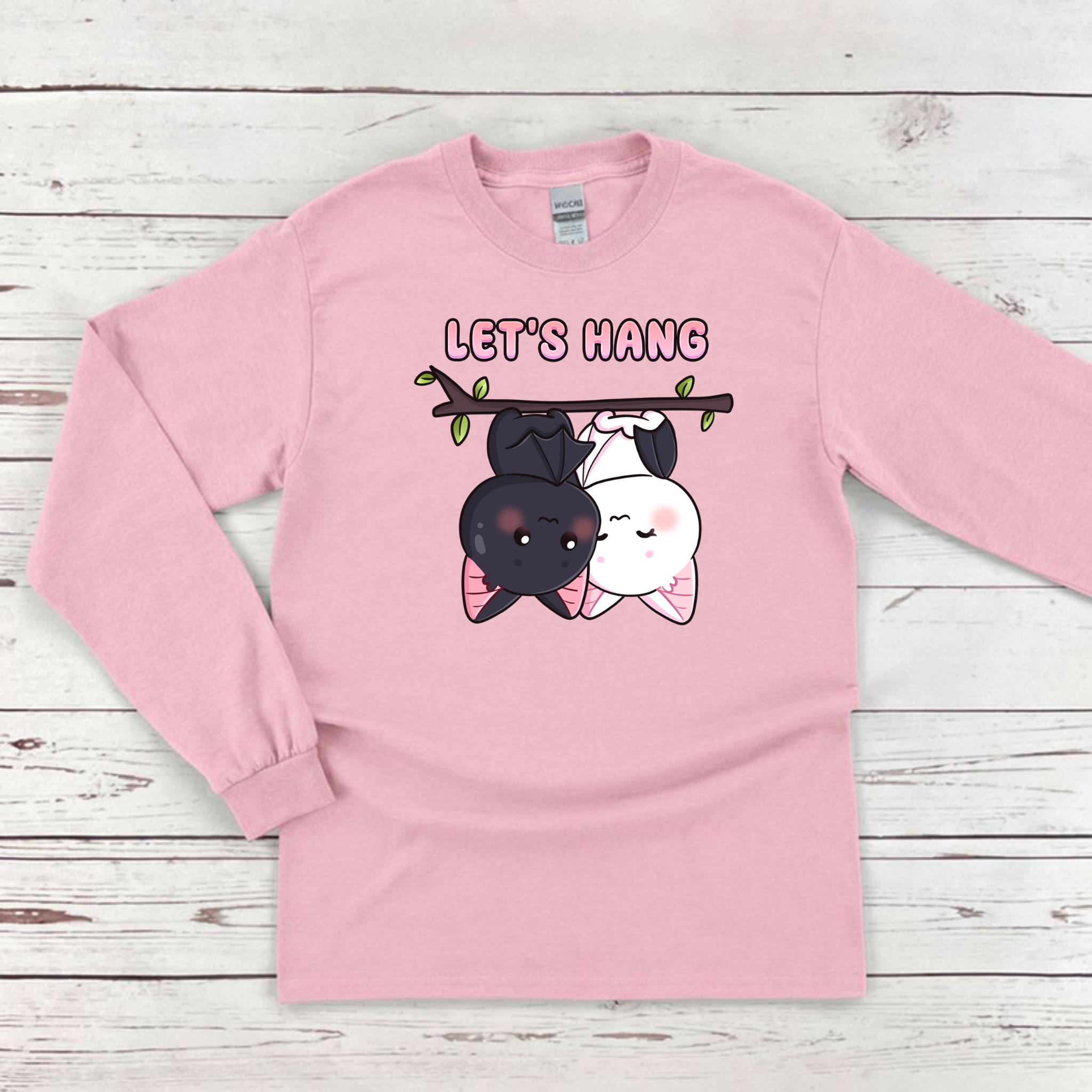 Let's Hang Bat Couple Long Sleeve Shirt