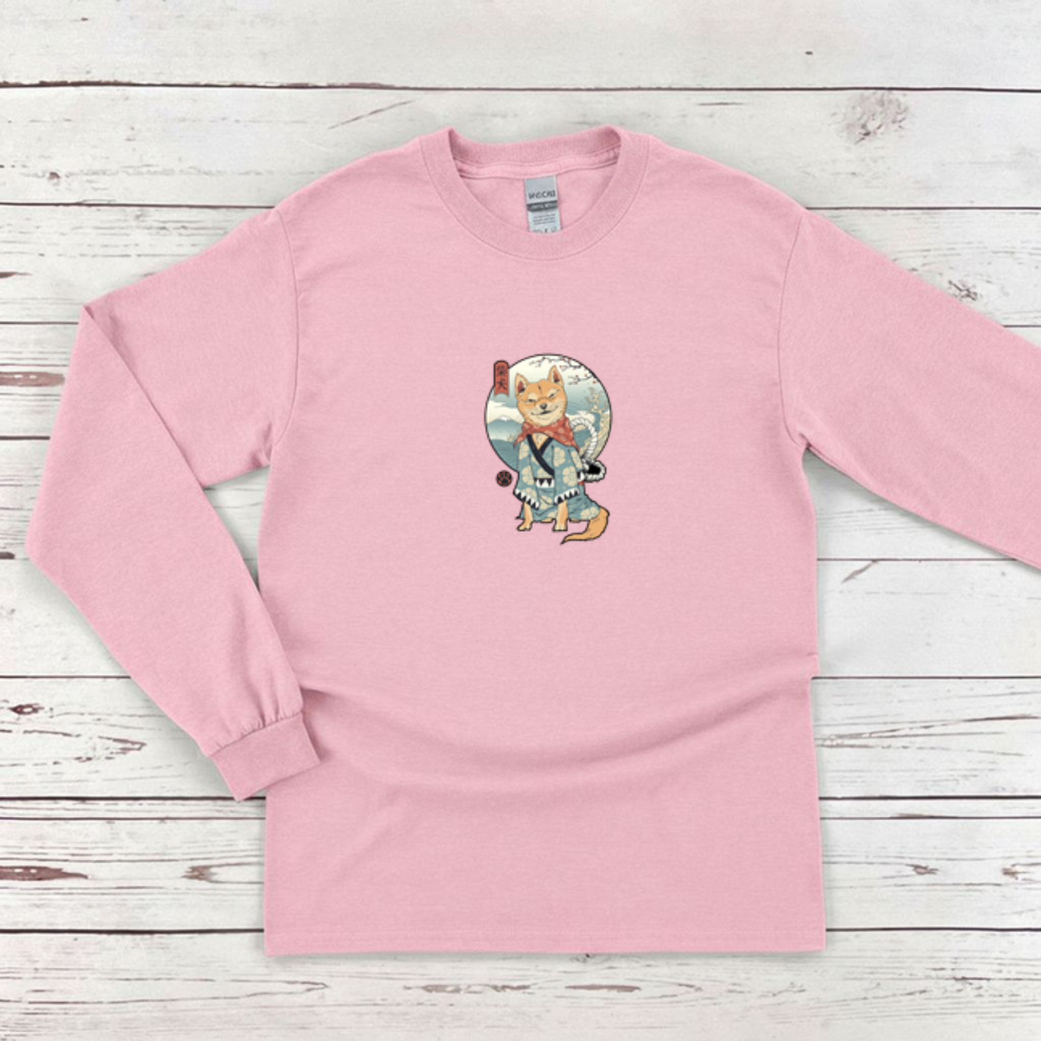Japanese Samurai Shiba Inu Long Sleeve Shirt