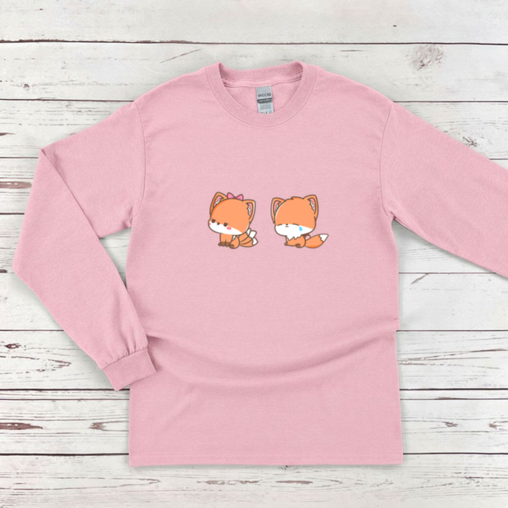 Upset Fox Couple Long Sleeve Shirt