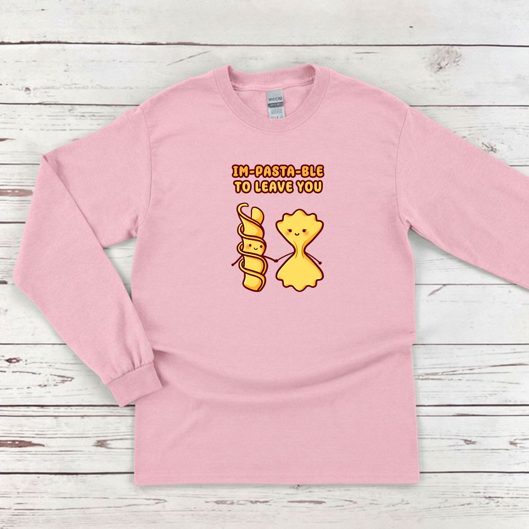 Im-Pasta-Ble to to Leave You Pasta Couple Long Sleeve Shirt