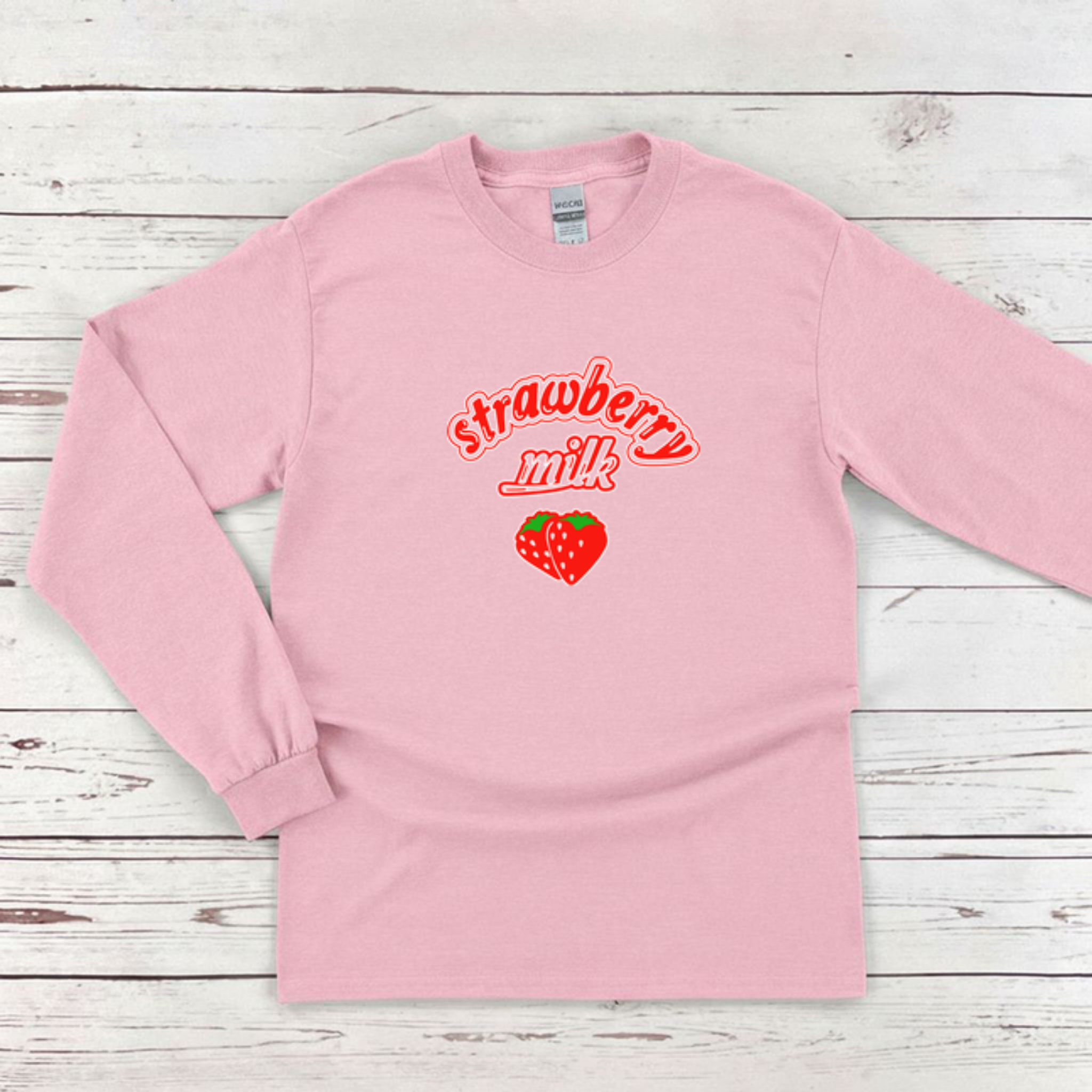 Strawberry Milk Long Sleeve Shirt