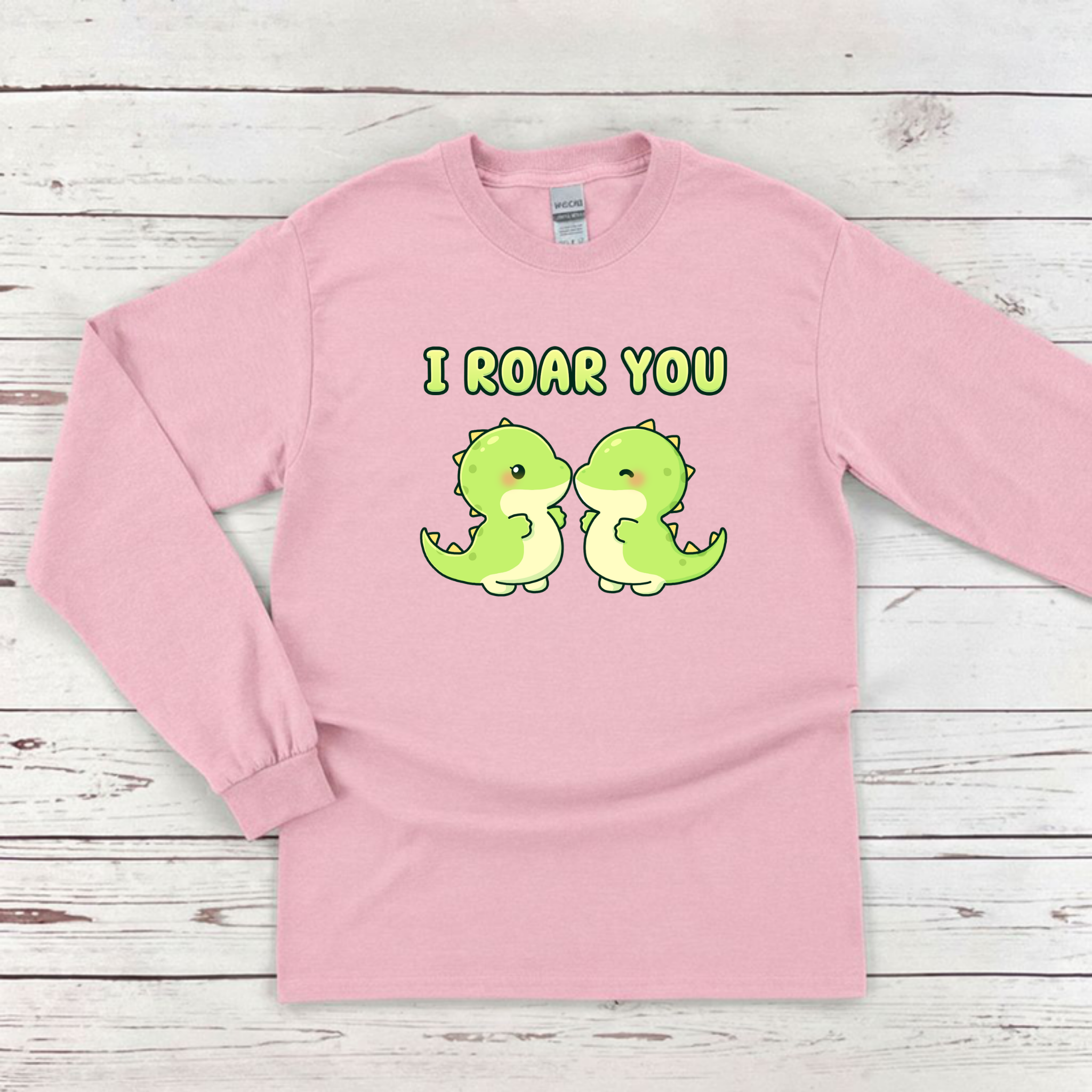 I Roar You Dinosaur Couple Long Sleeve Shirt