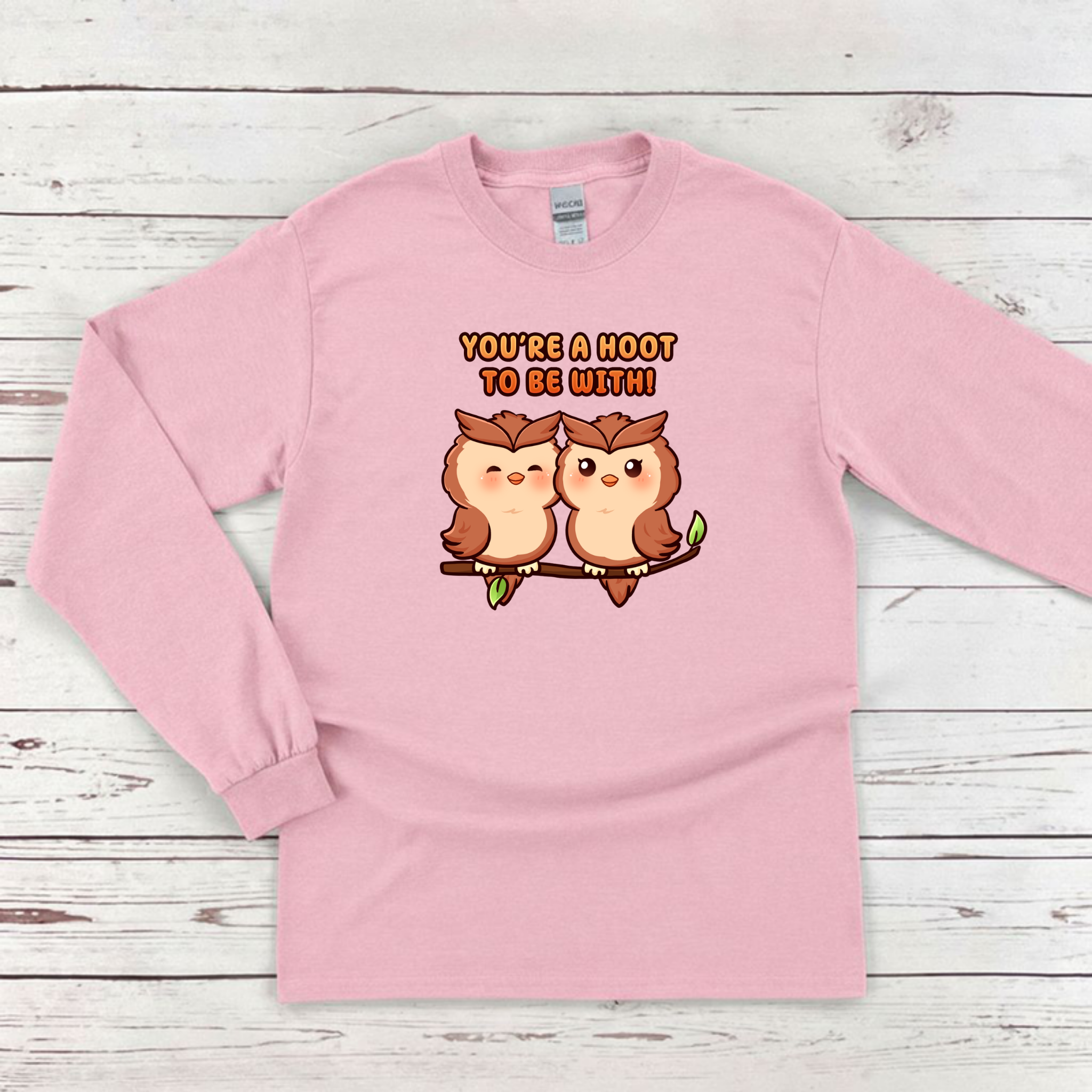 You're a Hoot to Be With Owl Couple Long Sleeve Shirt