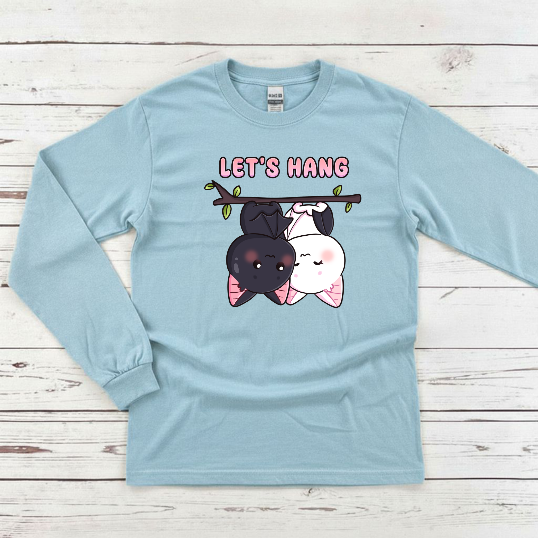 Let's Hang Bat Couple Long Sleeve Shirt
