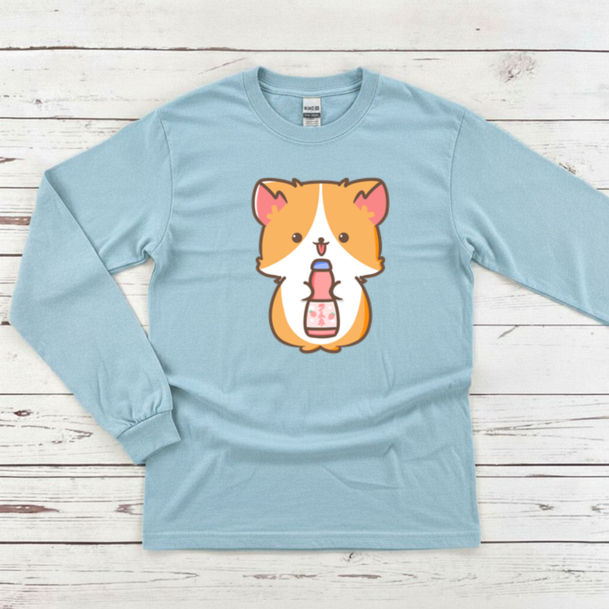 Ramune Soda Dog Long Sleeve Shirt