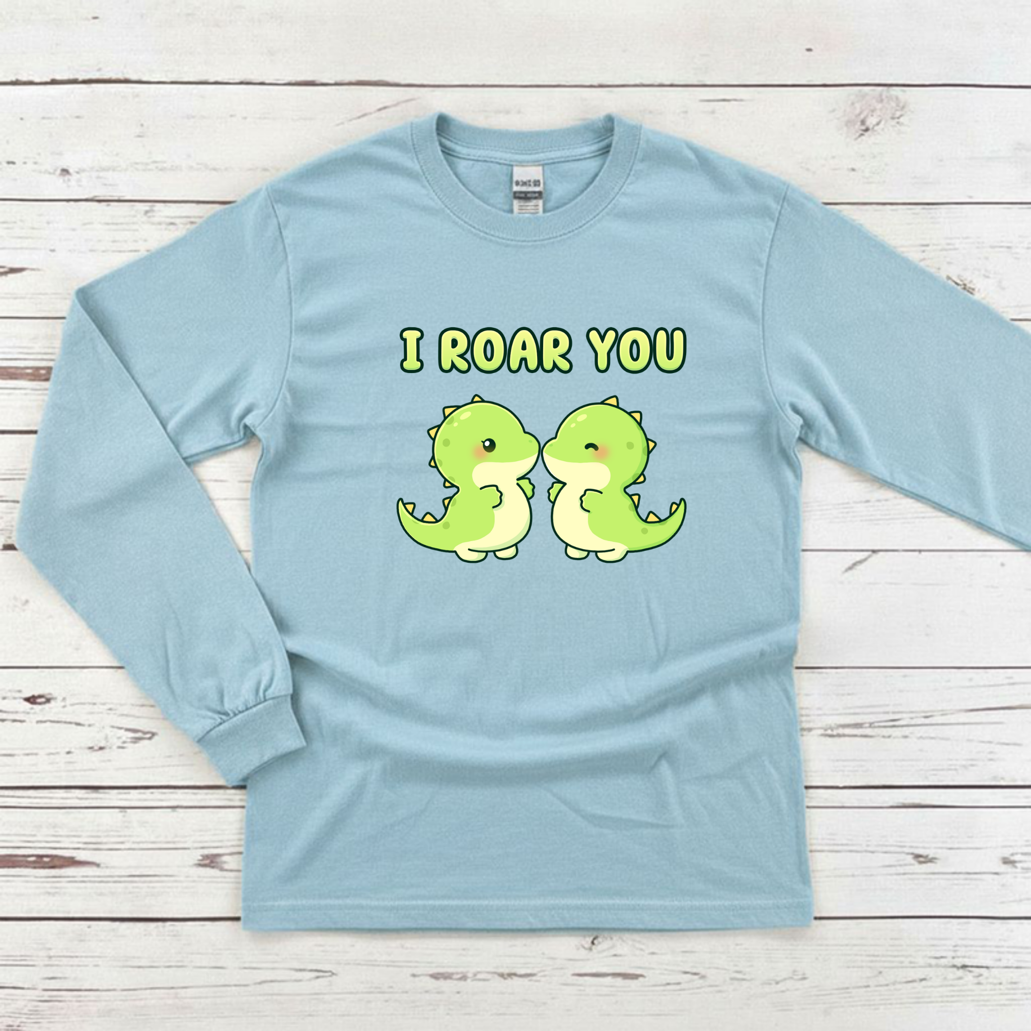 I Roar You Dinosaur Couple Long Sleeve Shirt