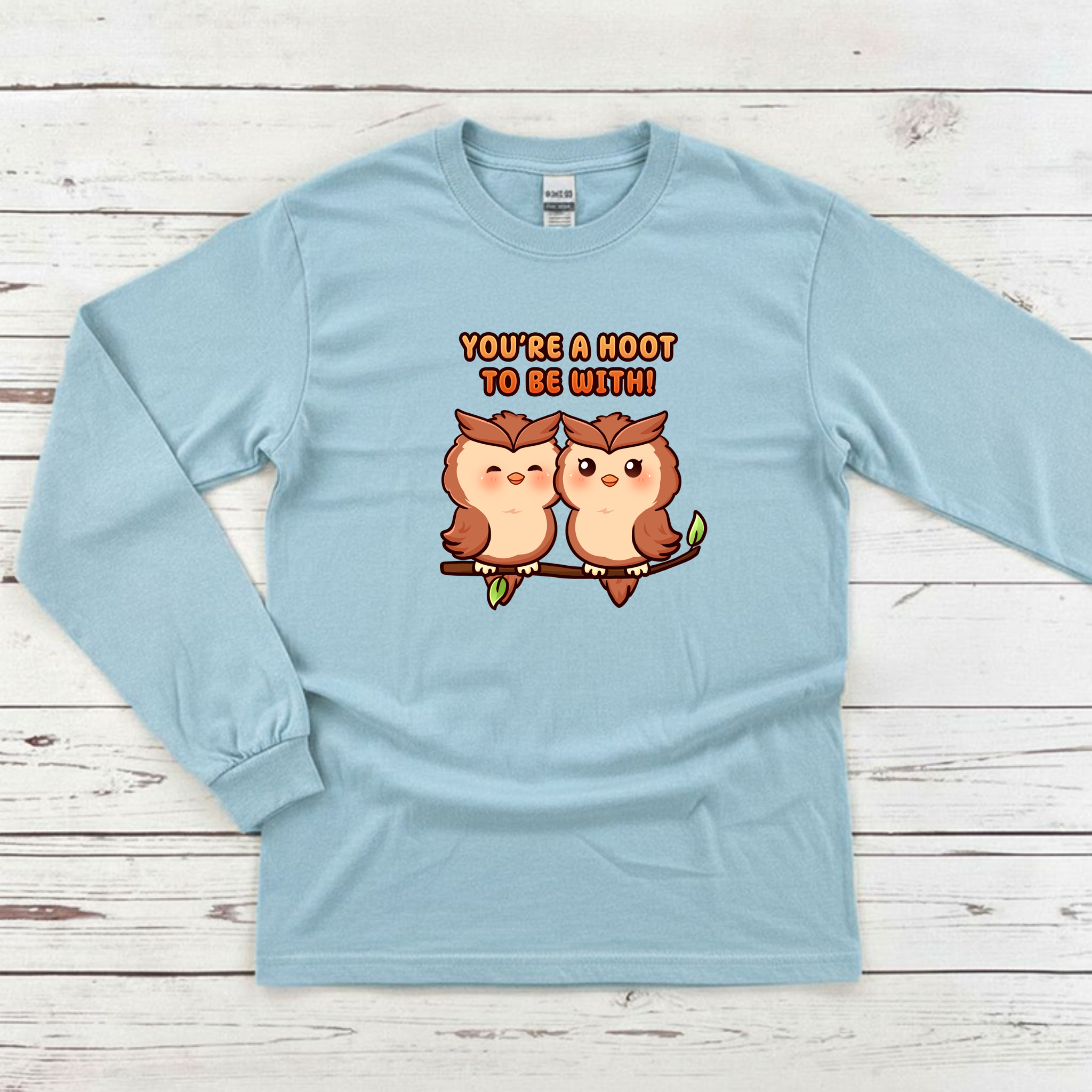 You're a Hoot to Be With Owl Couple Long Sleeve Shirt