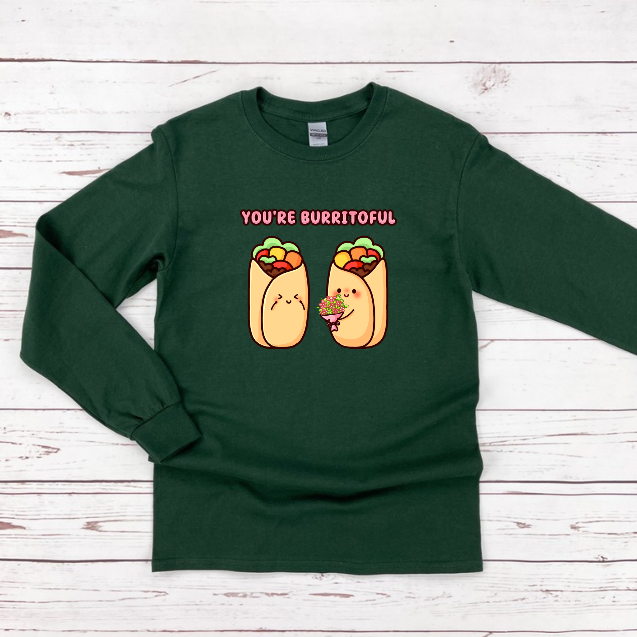 You're Burritoful Burrito Couple Long Sleeve Shirt