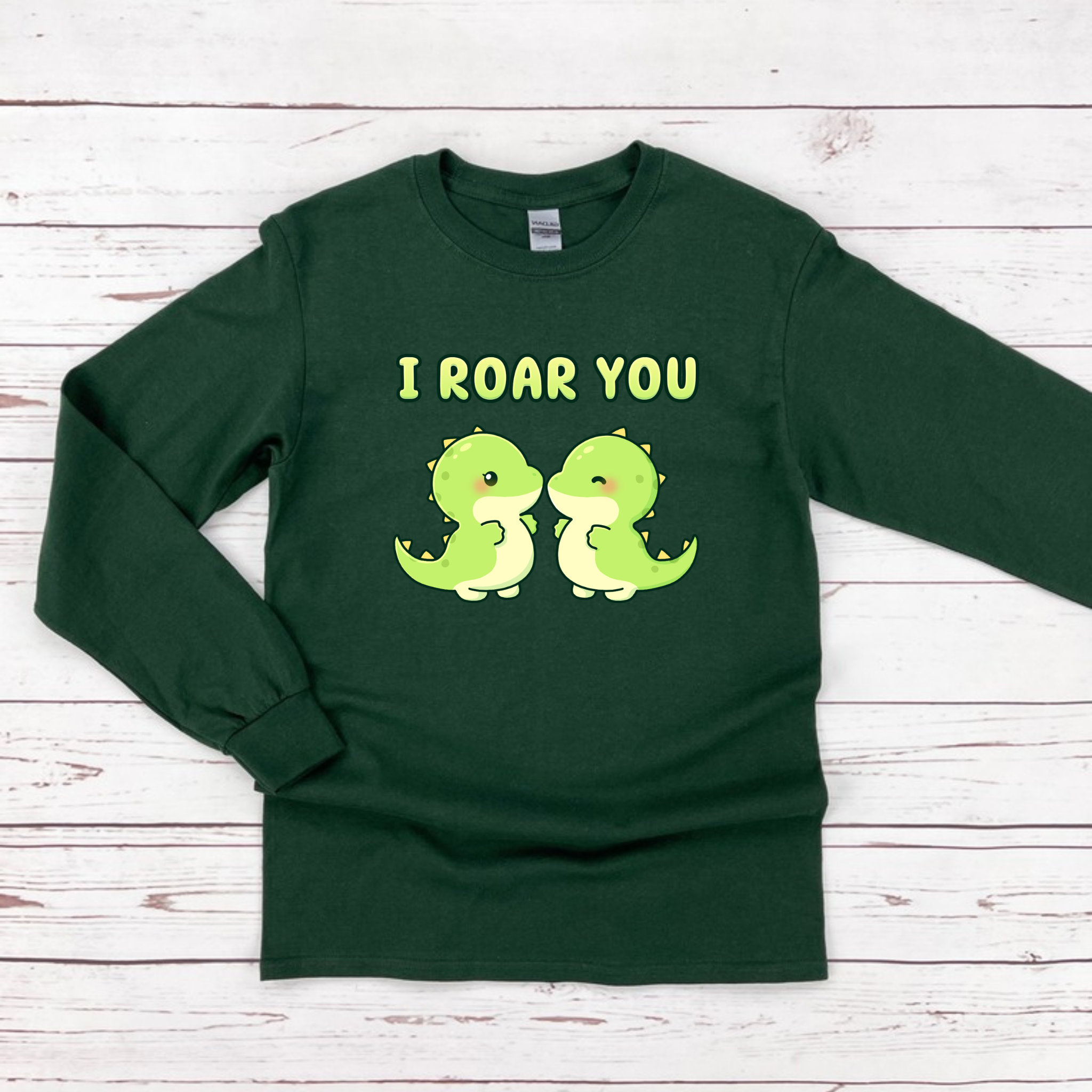 I Roar You Dinosaur Couple Long Sleeve Shirt