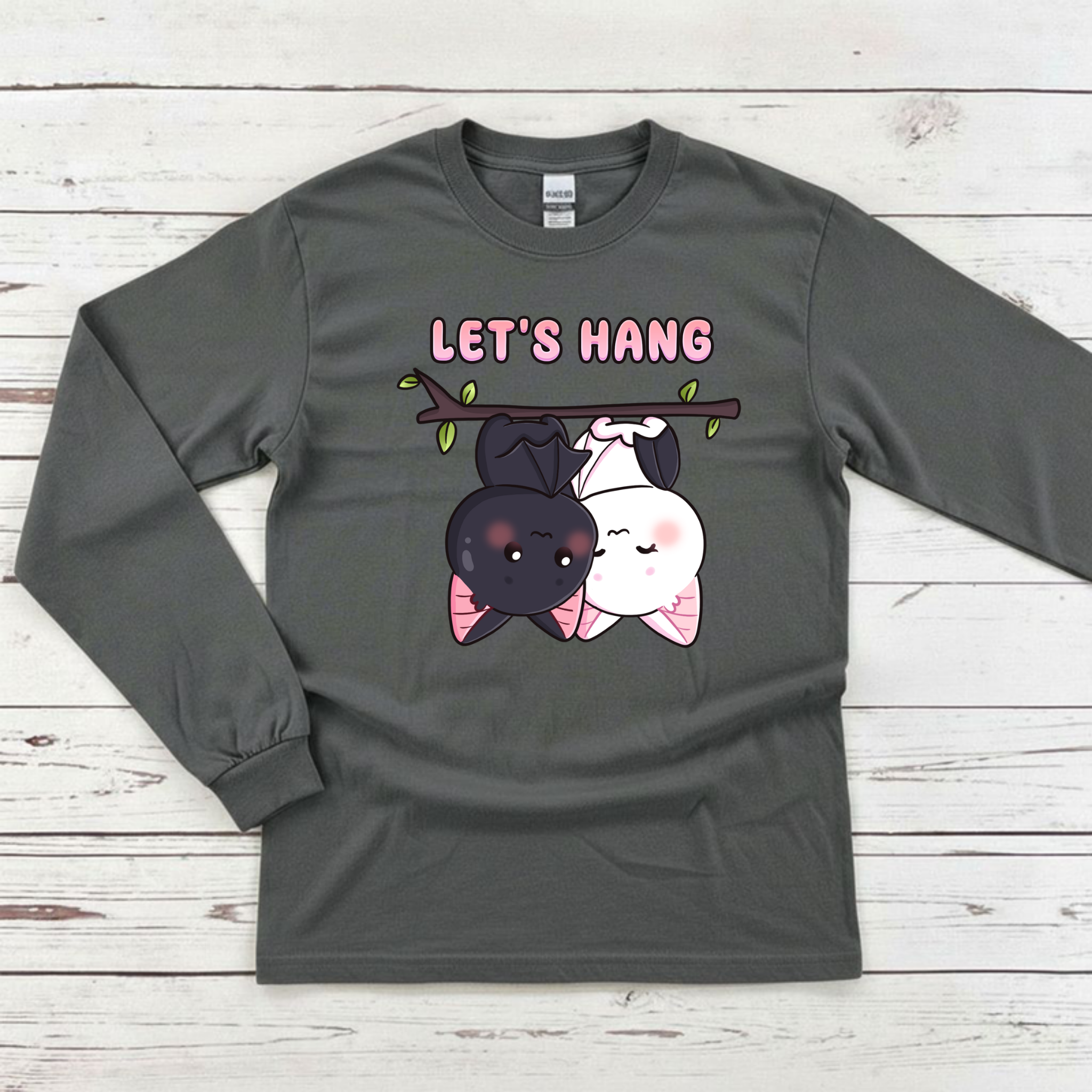 Let's Hang Bat Couple Long Sleeve Shirt