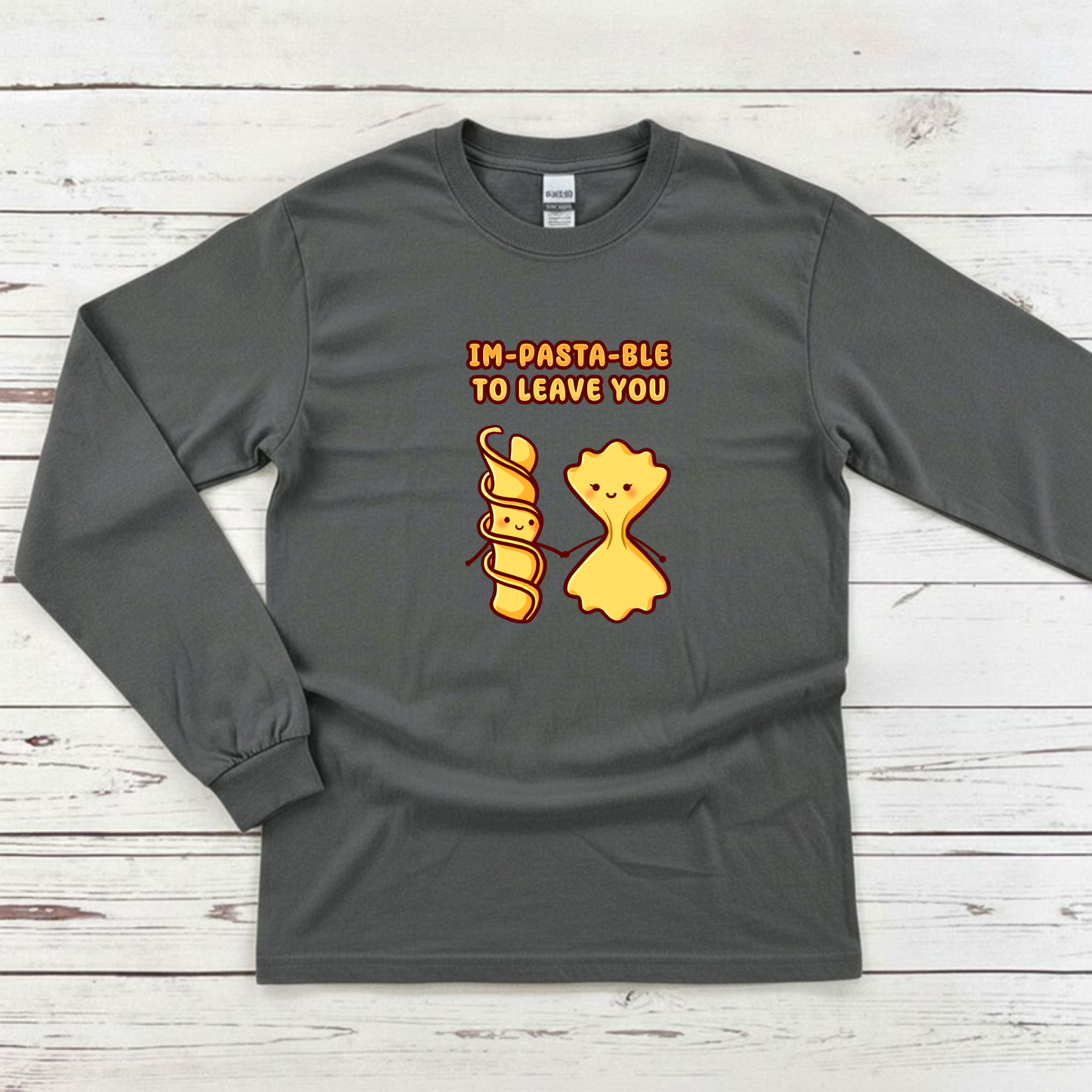 Im-Pasta-Ble to to Leave You Pasta Couple Long Sleeve Shirt