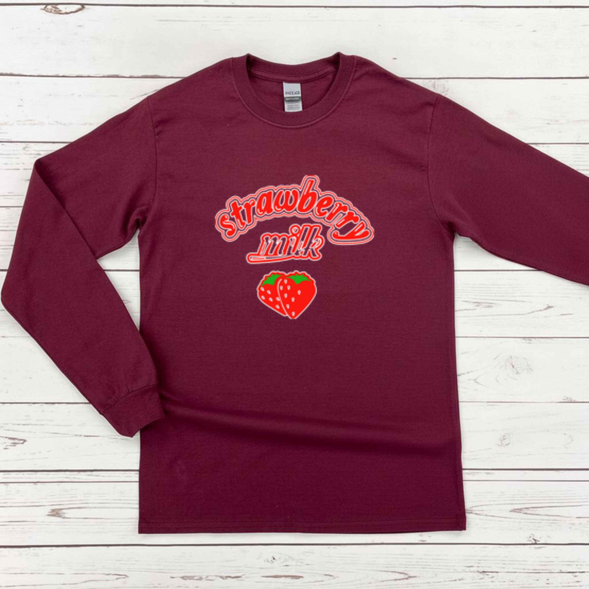 Strawberry Milk Long Sleeve Shirt