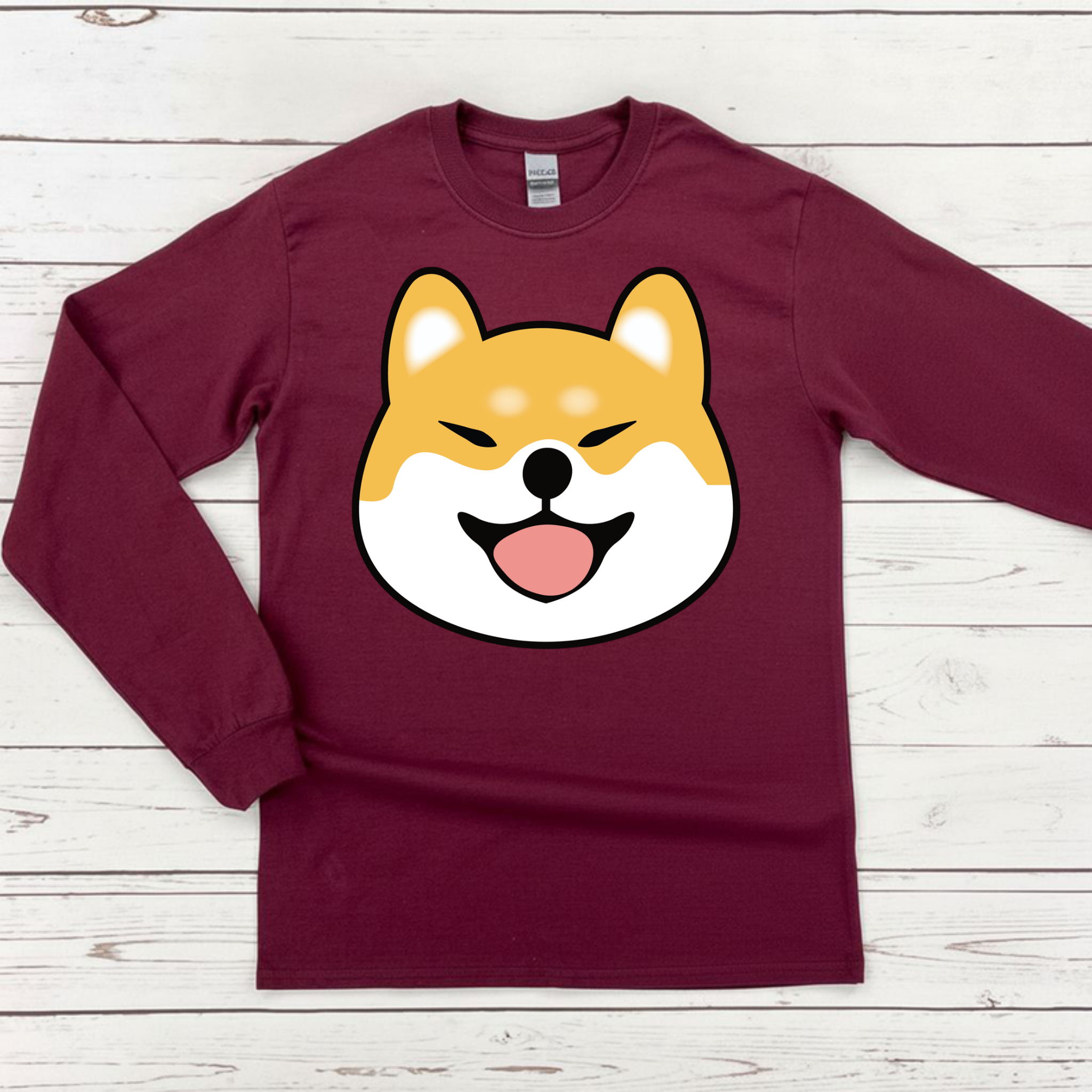 Shiba Inu Face Long Sleeve Shirt