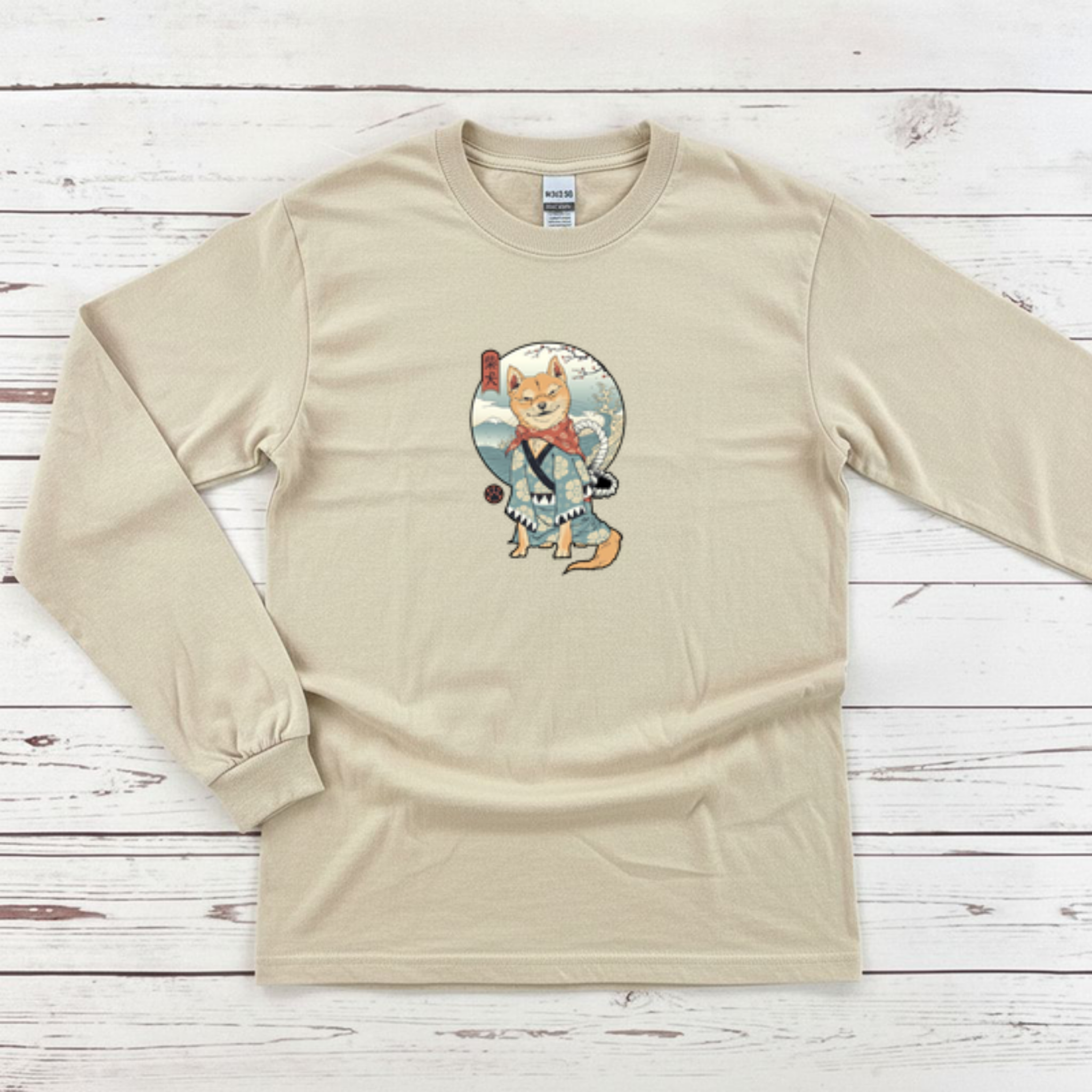 Japanese Samurai Shiba Inu Long Sleeve Shirt