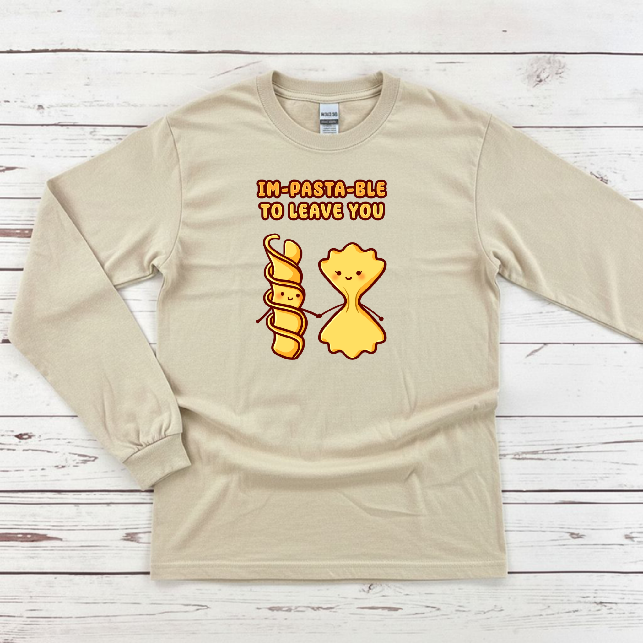 Im-Pasta-Ble to to Leave You Pasta Couple Long Sleeve Shirt