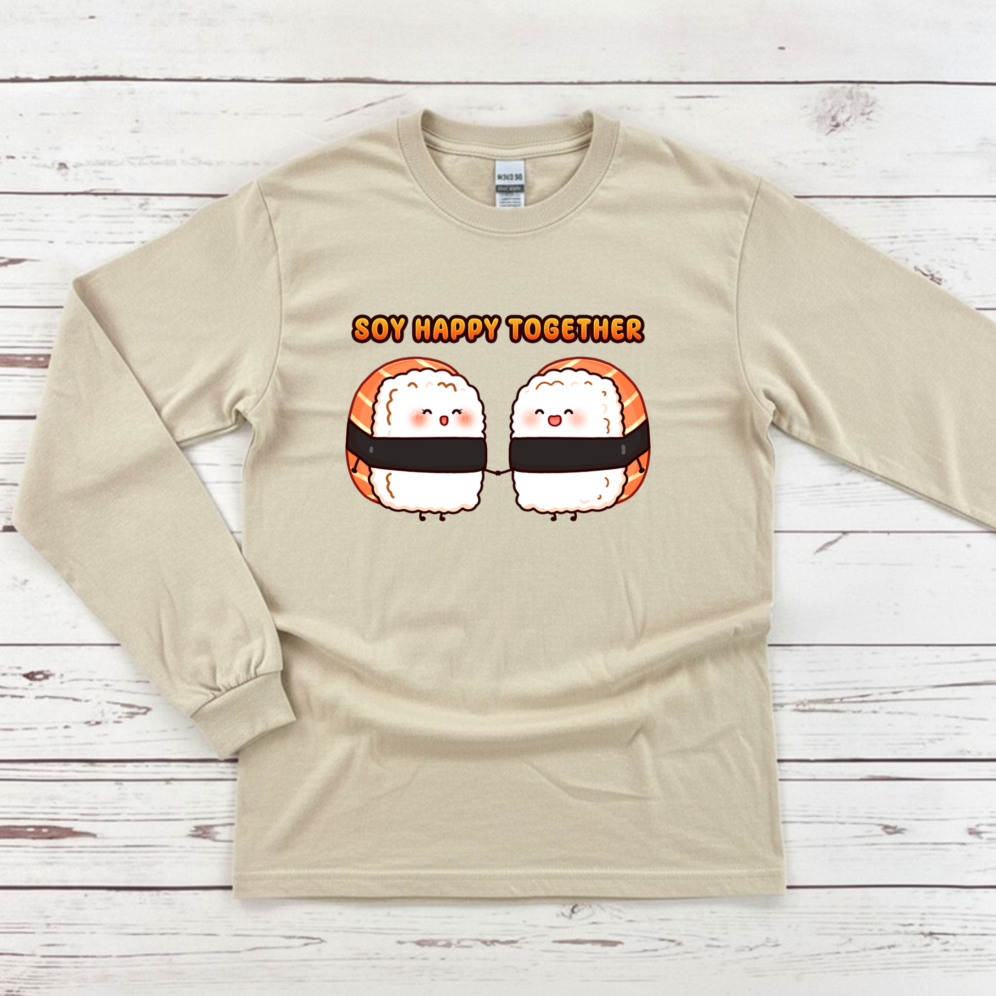 Soy Happy Together Sushi Couple Long Sleeve Shirt