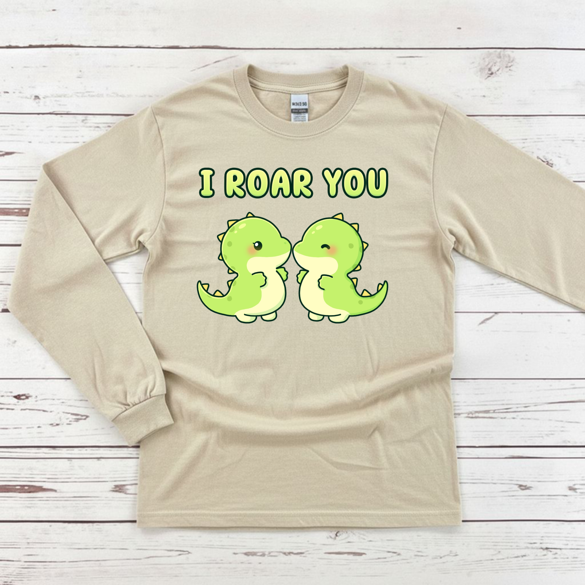 I Roar You Dinosaur Couple Long Sleeve Shirt