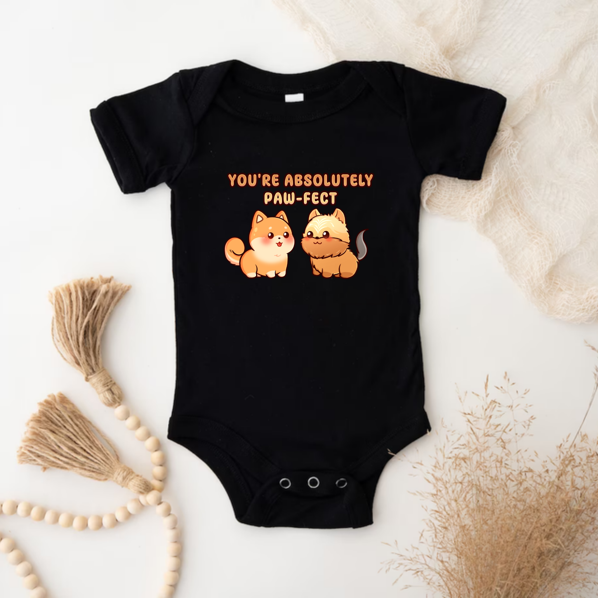 You're Absolutely Paw-fect Dog Couple - Shiba Inu & Yorkshire Terrier Onesie