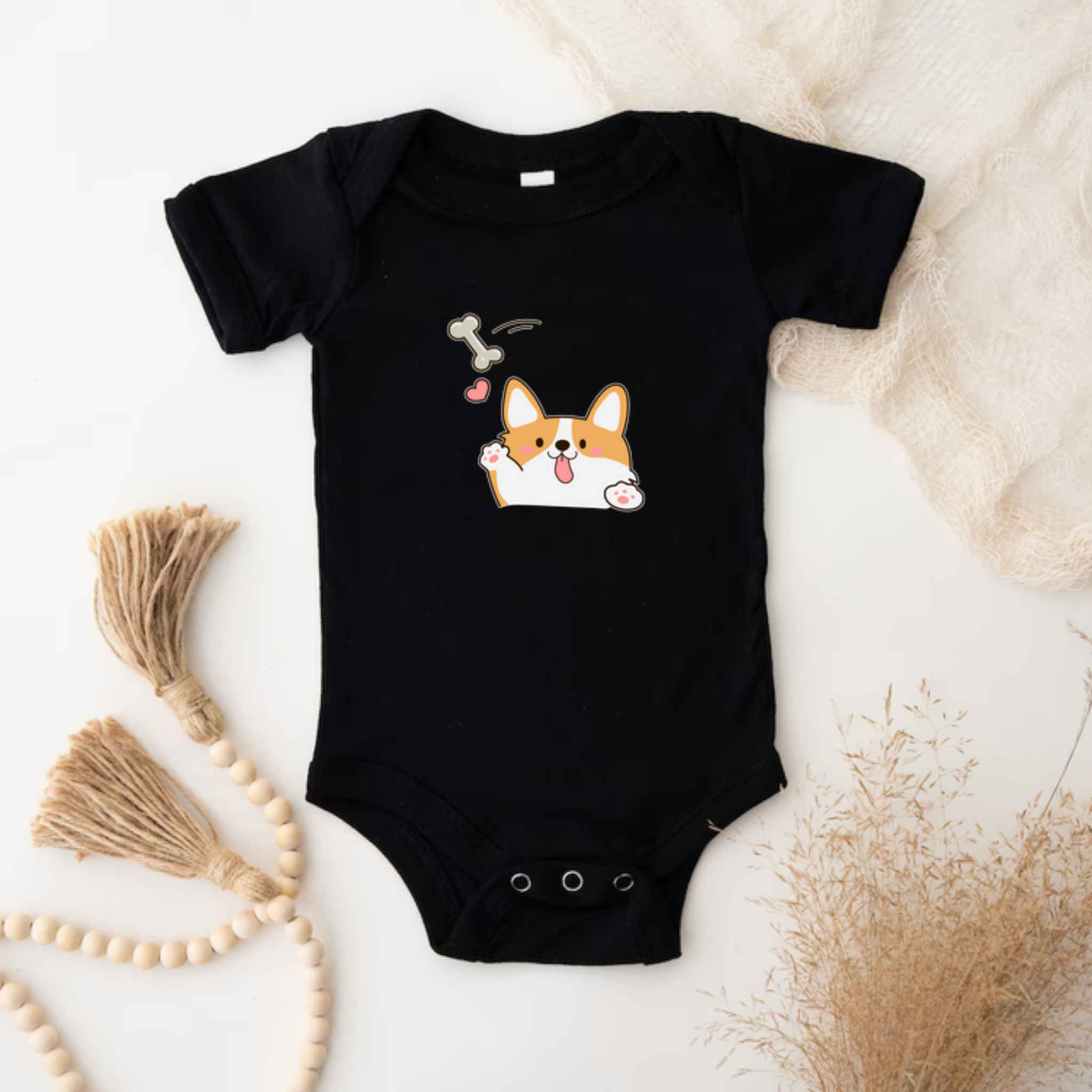 Dog Fetching Bone Onesie