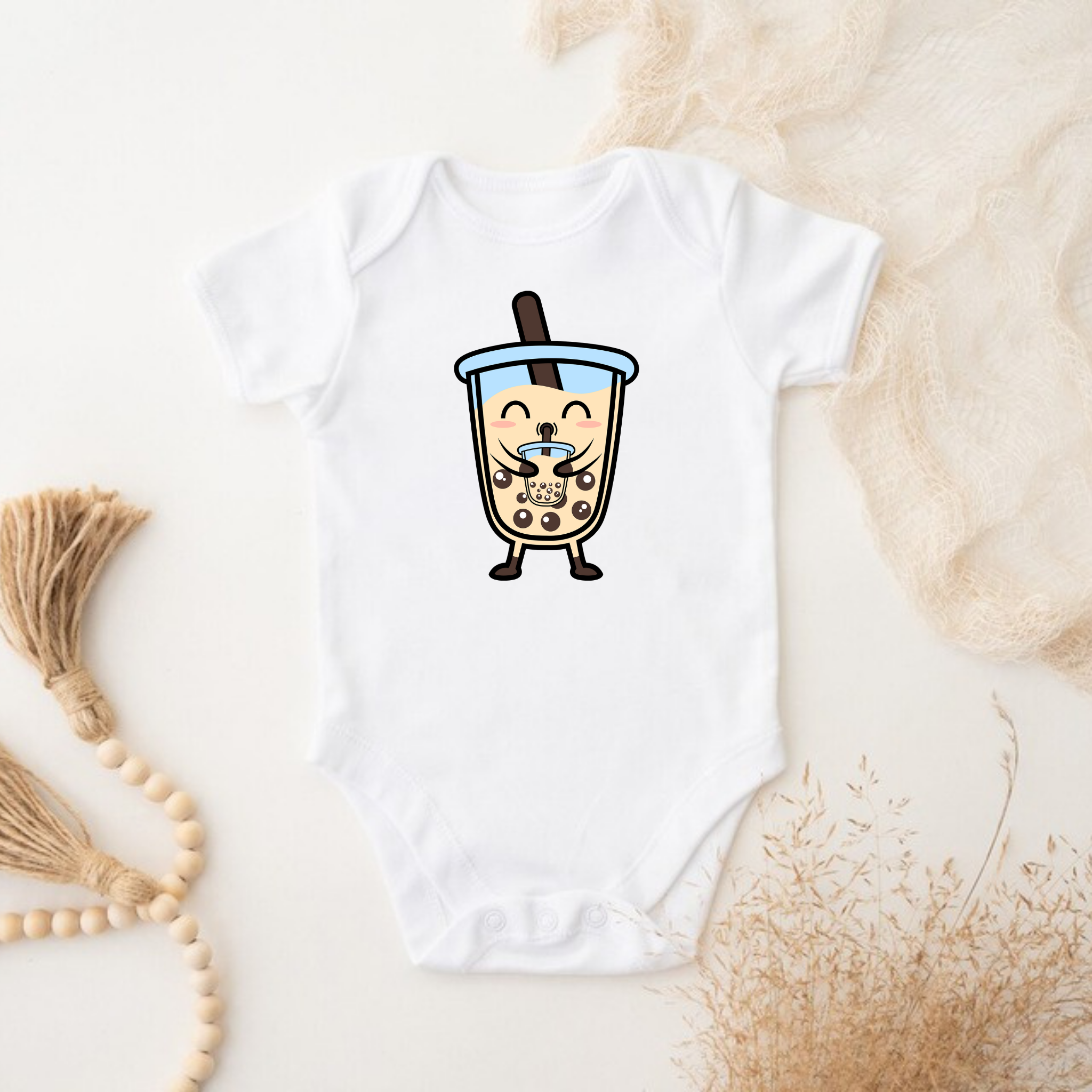 Boba Character Drinking Boba Tea Onesie