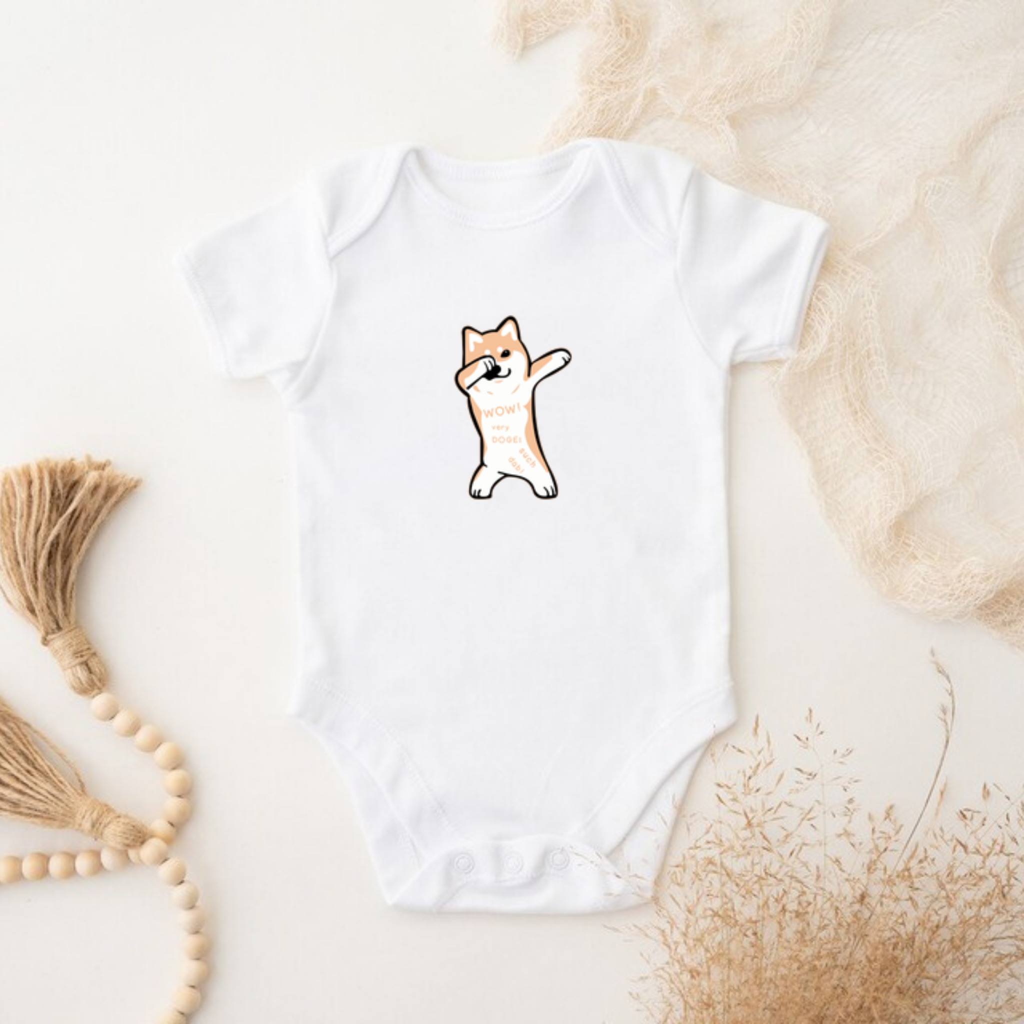Dabbing Doge Dog Onesie