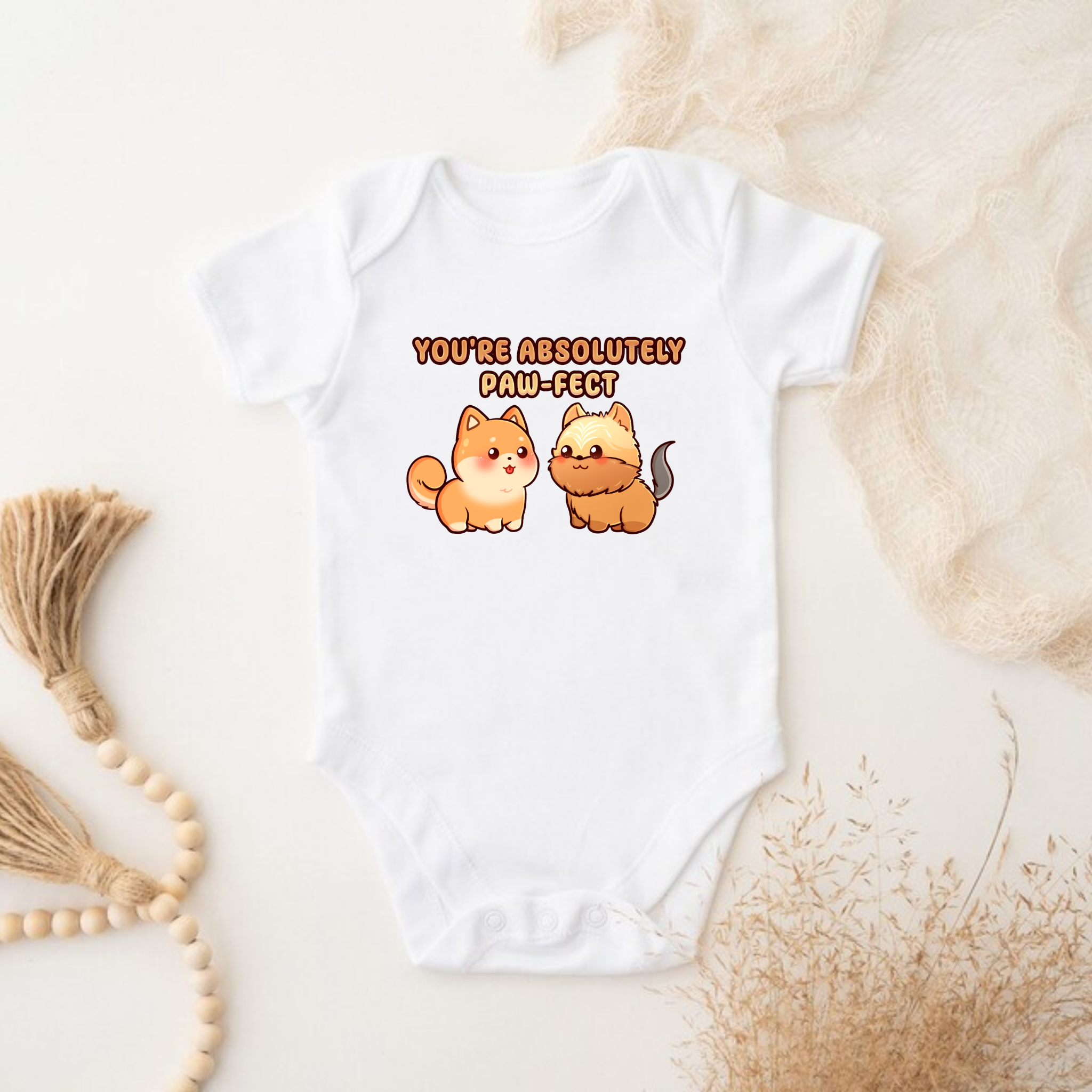 You're Absolutely Paw-fect Dog Couple - Shiba Inu & Yorkshire Terrier Onesie