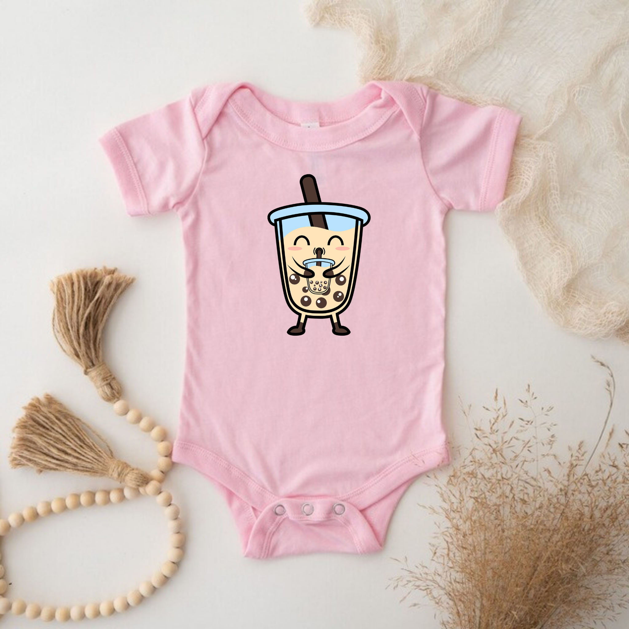 Boba Character Drinking Boba Tea Onesie