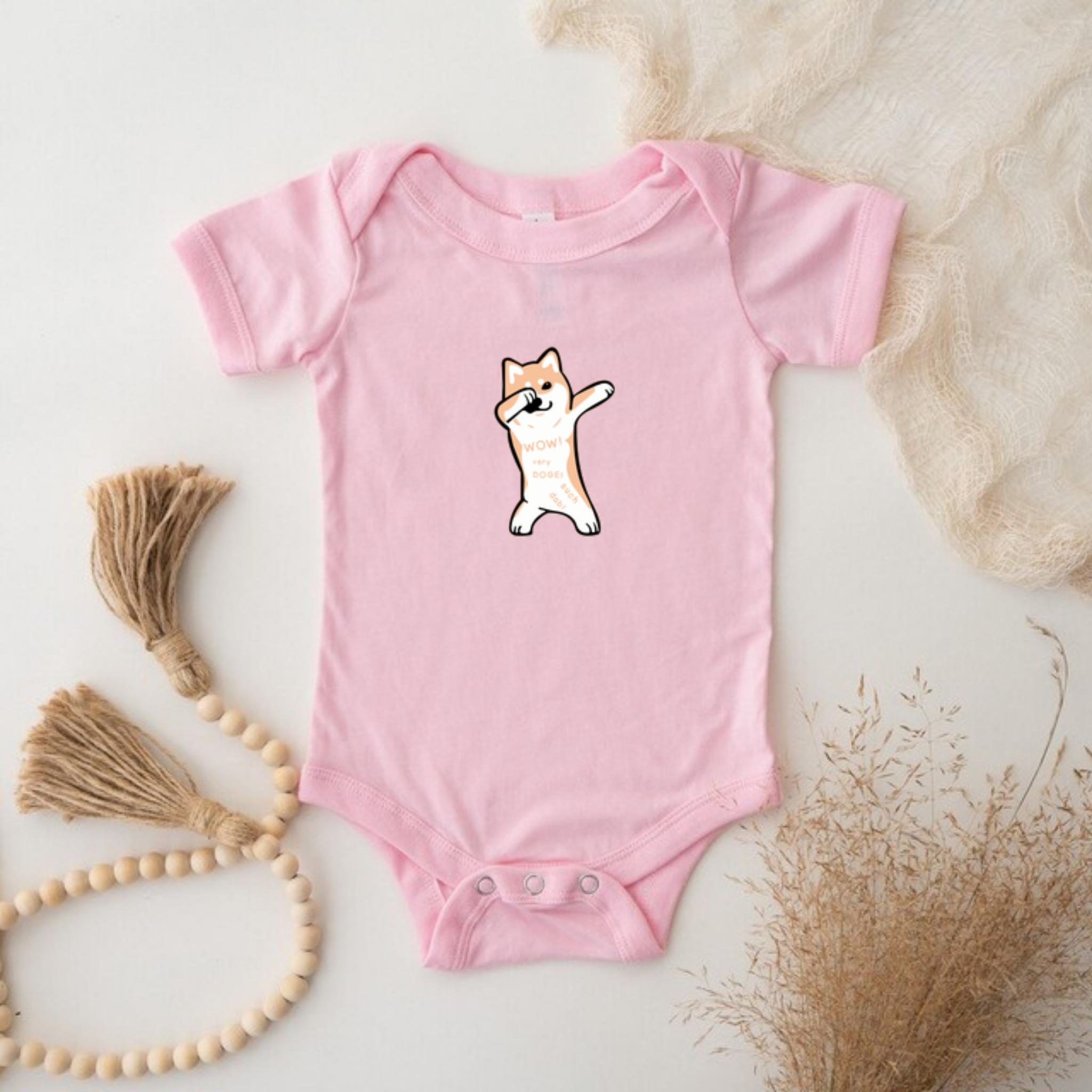 Dabbing Doge Dog Onesie