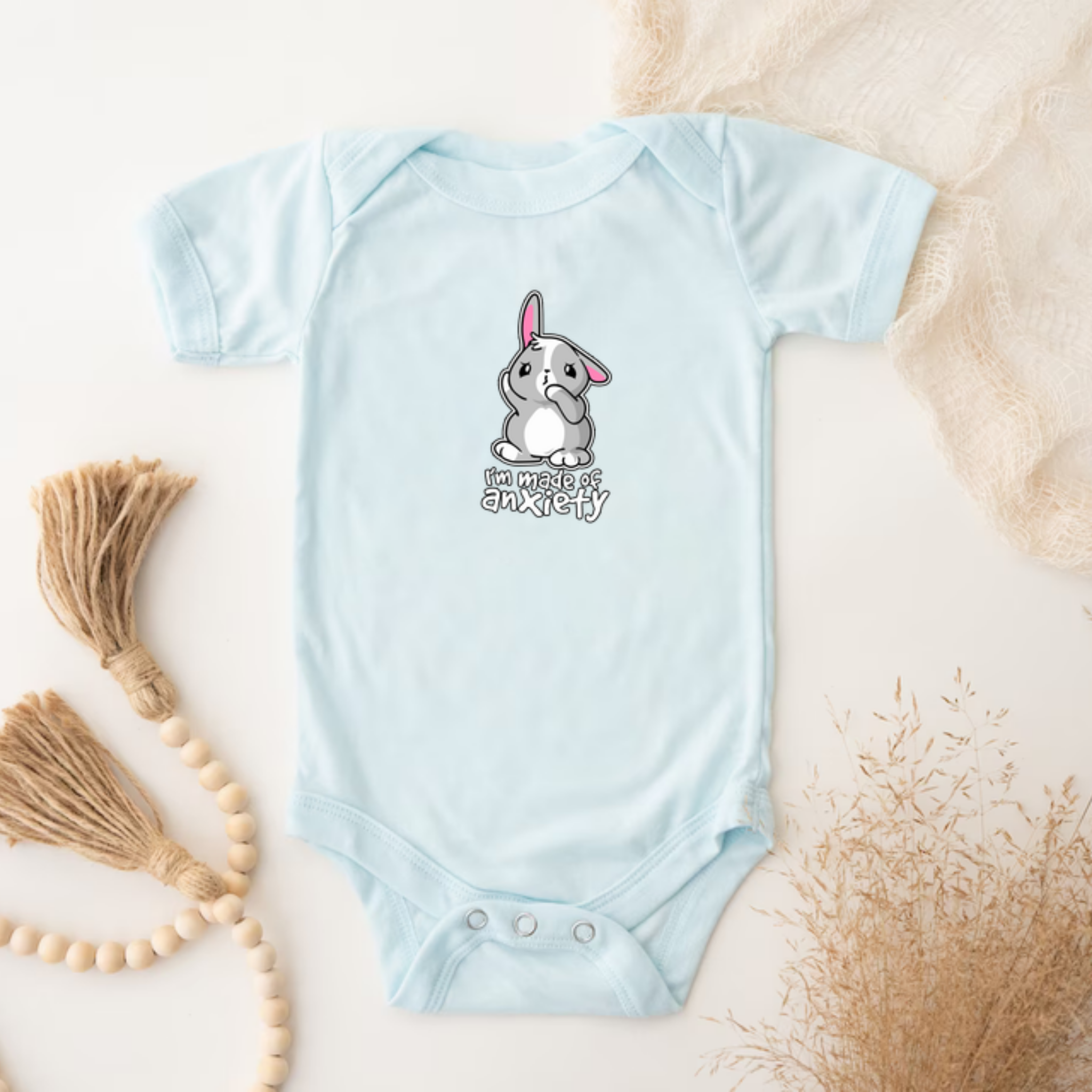 I'm Made of Anxiety Bunny Rabbit Onesie