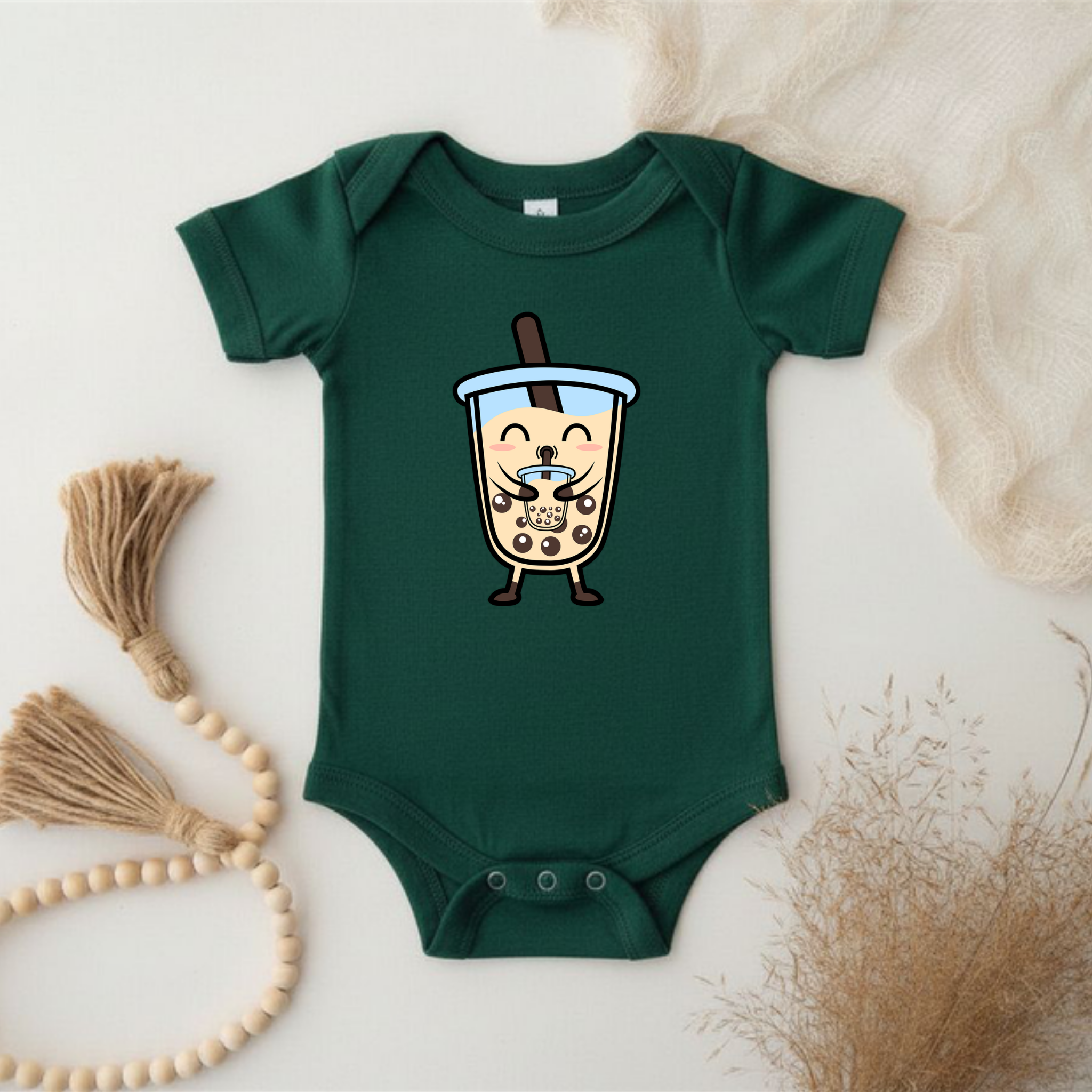 Boba Character Drinking Boba Tea Onesie
