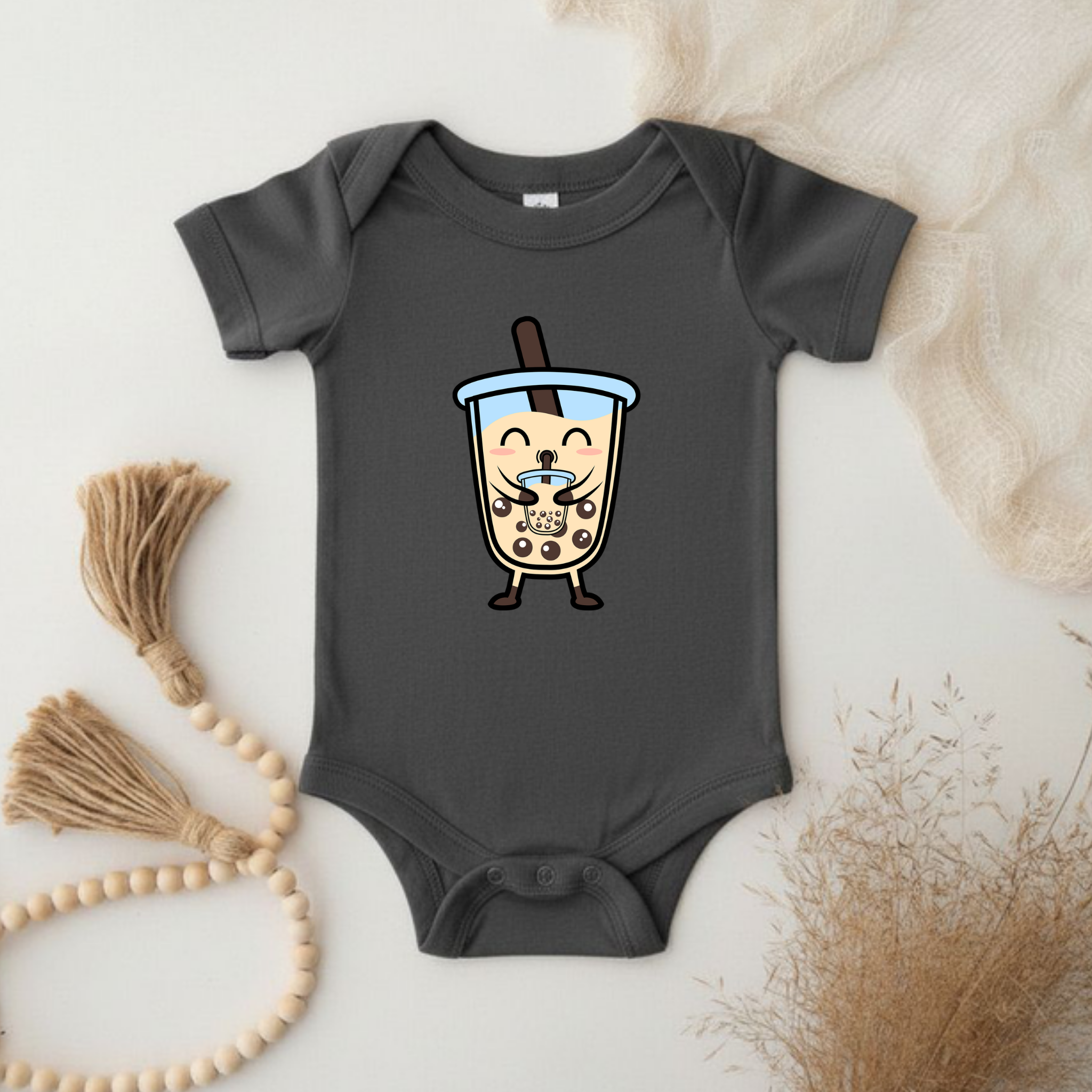 Boba Character Drinking Boba Tea Onesie